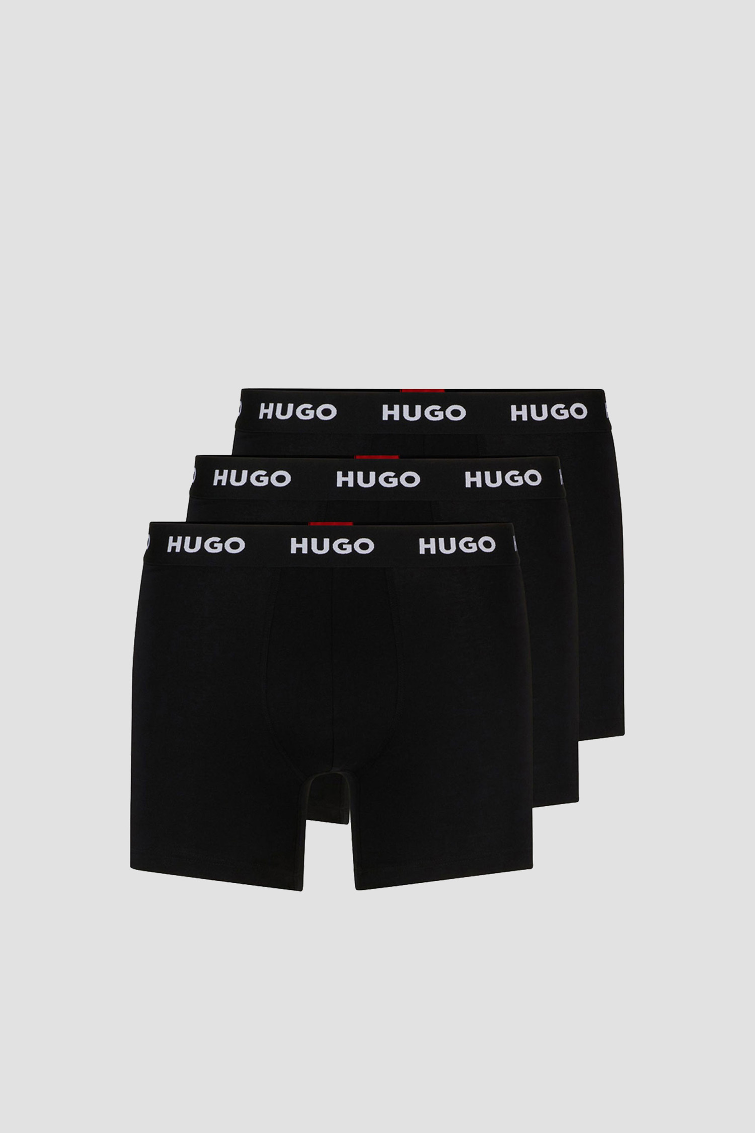Чоловічі чорні боксери (3 шт) HUGO 50492348;964