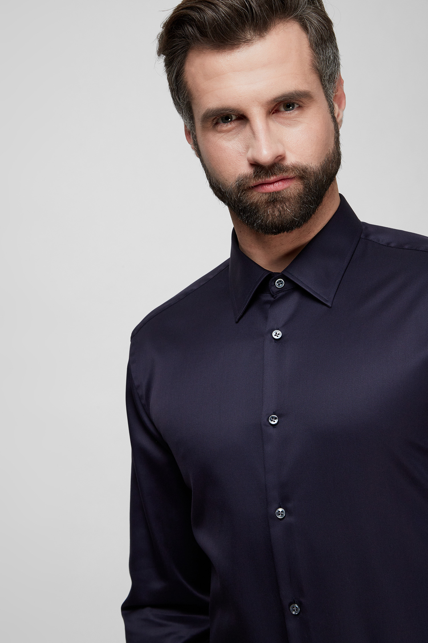 Чоловіча темно-синя сорочка BOSS 50464832;404