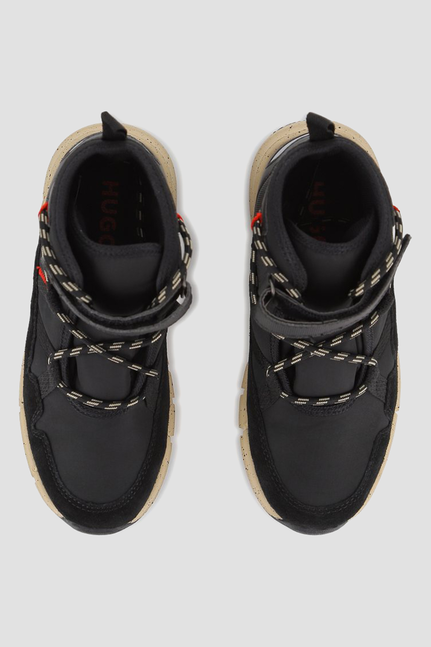 Дитячі чорні черевики HUGO kids G00536;09B