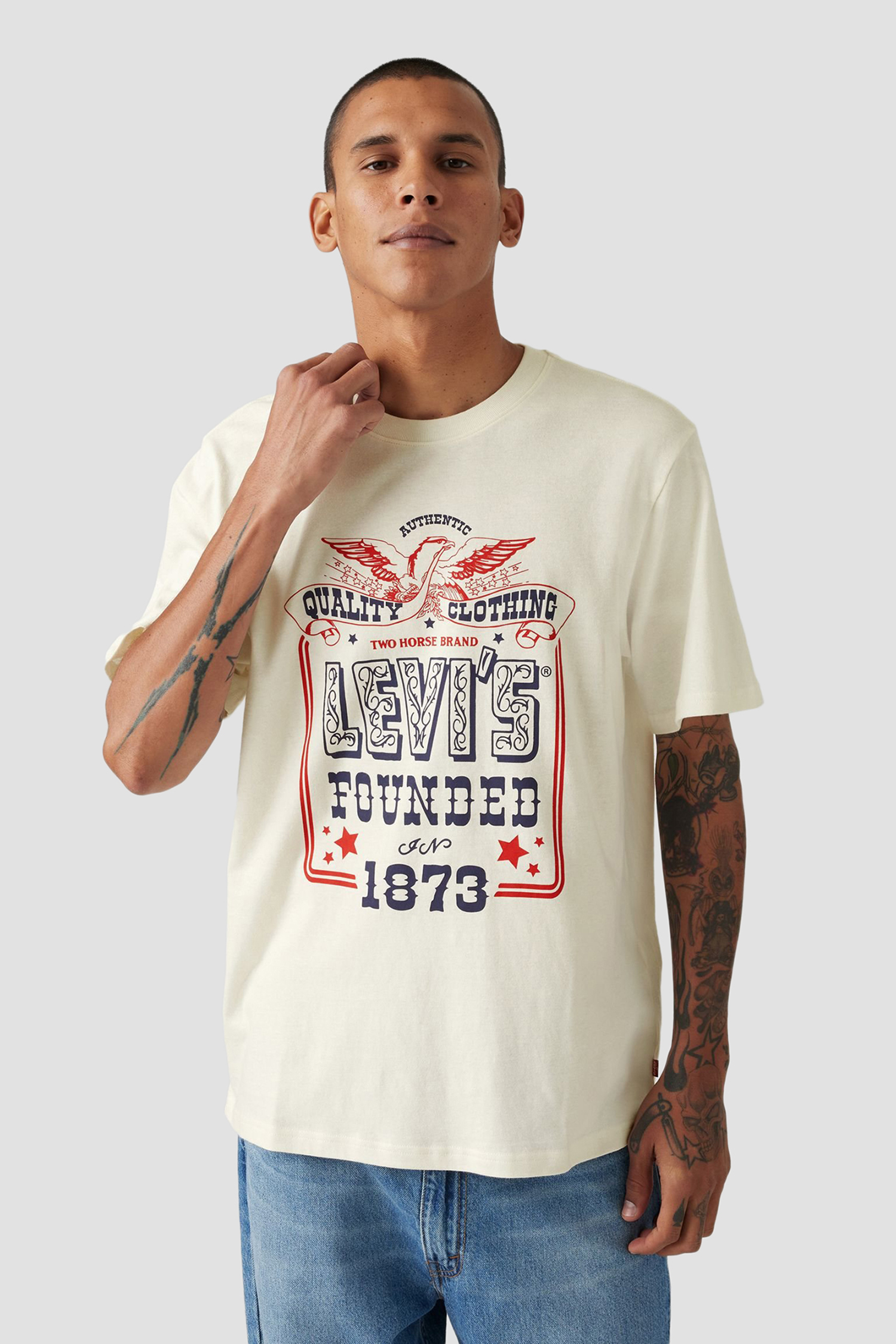 Мужская белая футболка Levi’s® 16143;1924