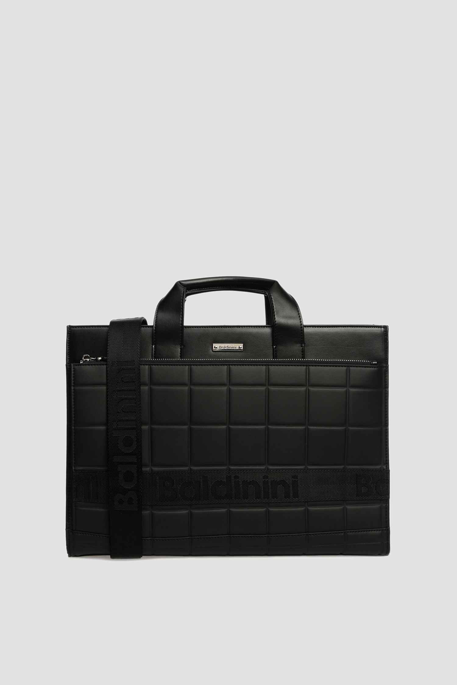 Мужская черная кожаная сумка для ноутбука Baldinini CAS611;00