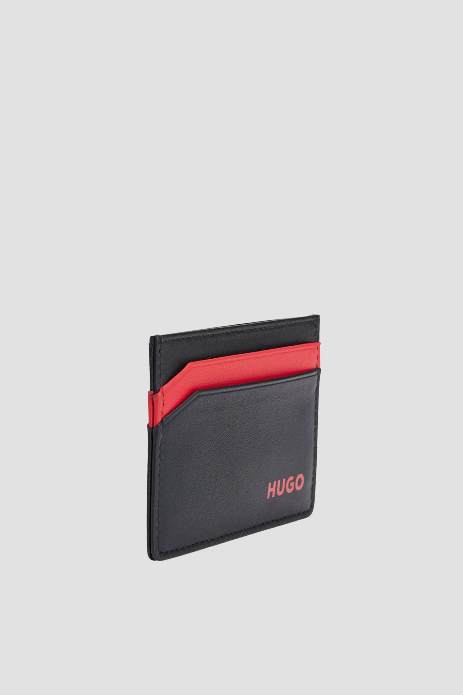 Мужской черный кожаный кардхолдер HUGO 50470746;002