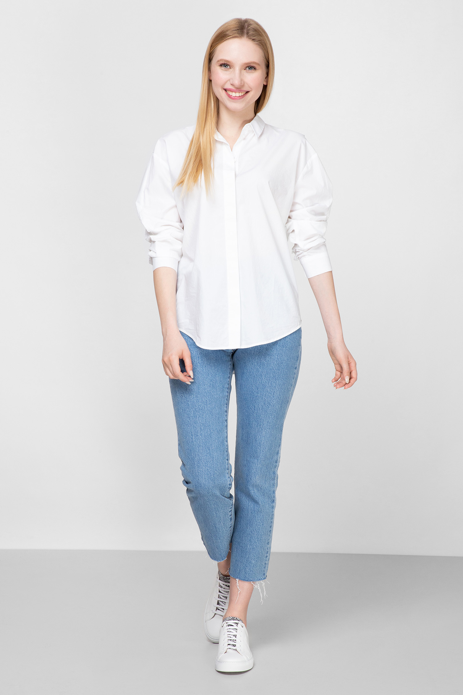 Женская белая рубашка SuperDry W4010020A;04C