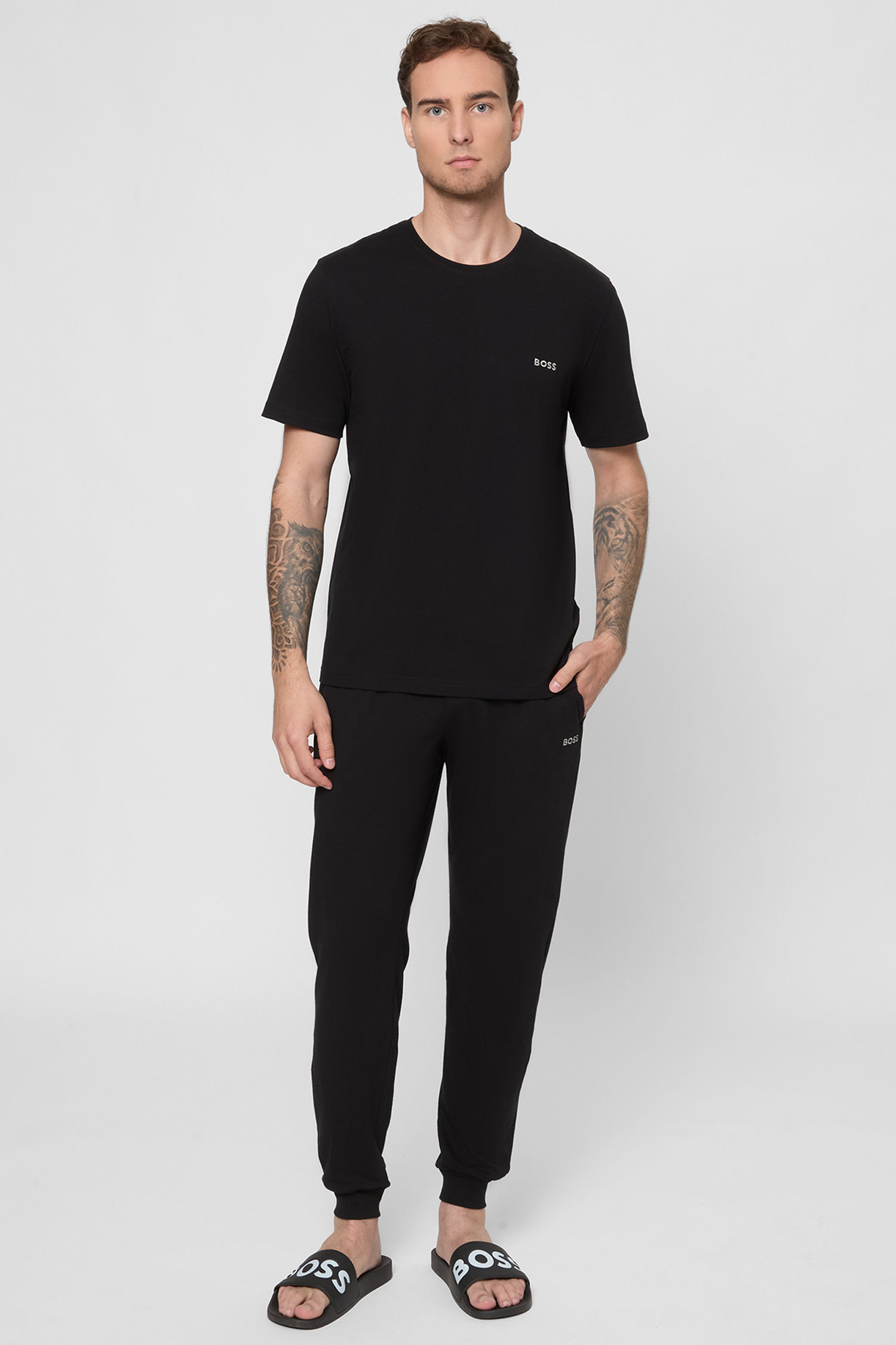 Мужские черные брюки BOSS 50515365;001