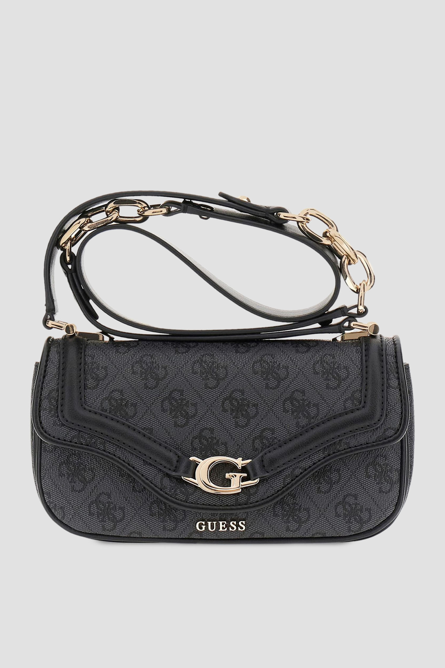 Женская черная сумка с узором Guess HWSG79.93790;CLO