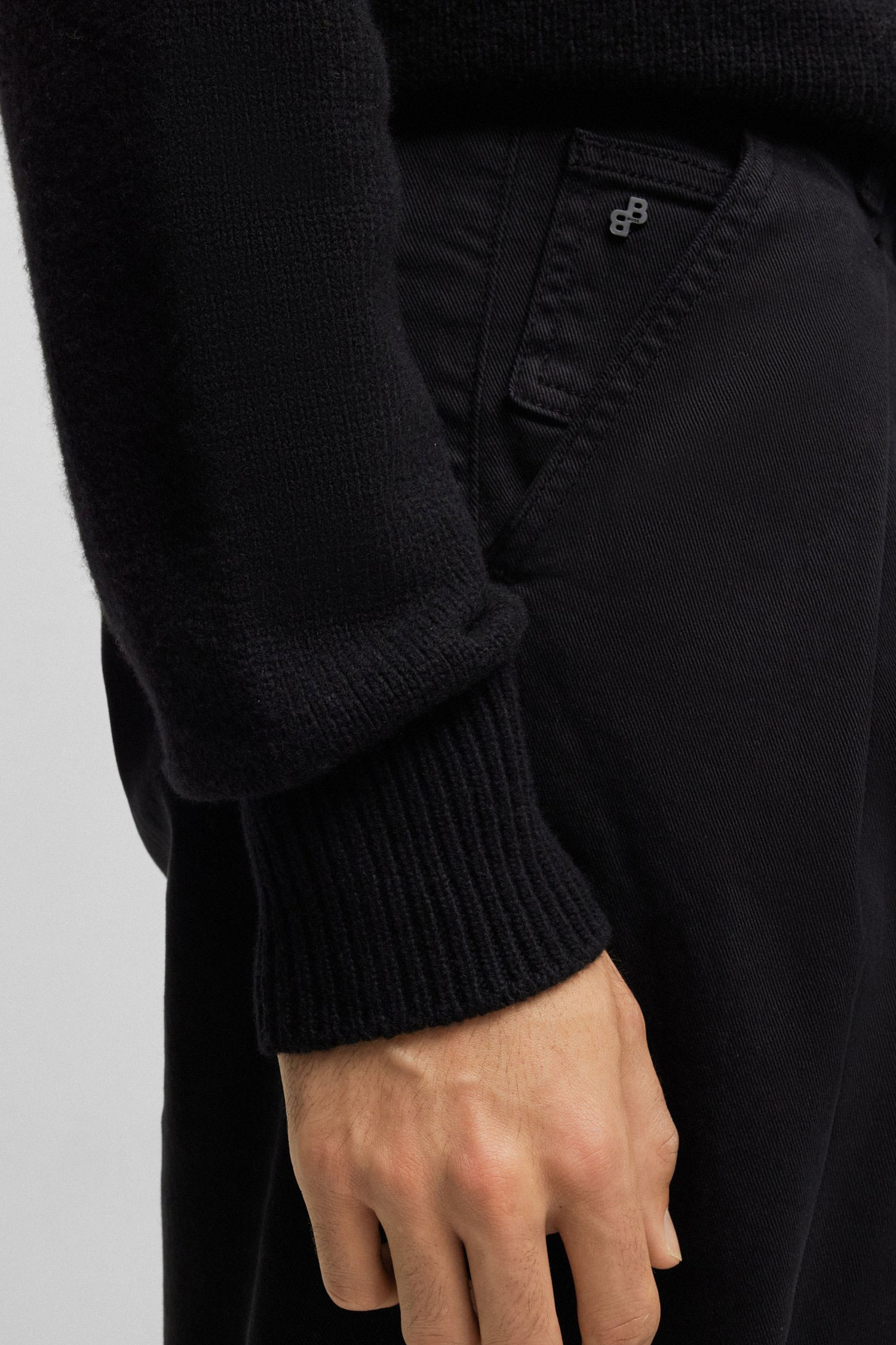 Мужские черные брюки BOSS 50497041;001