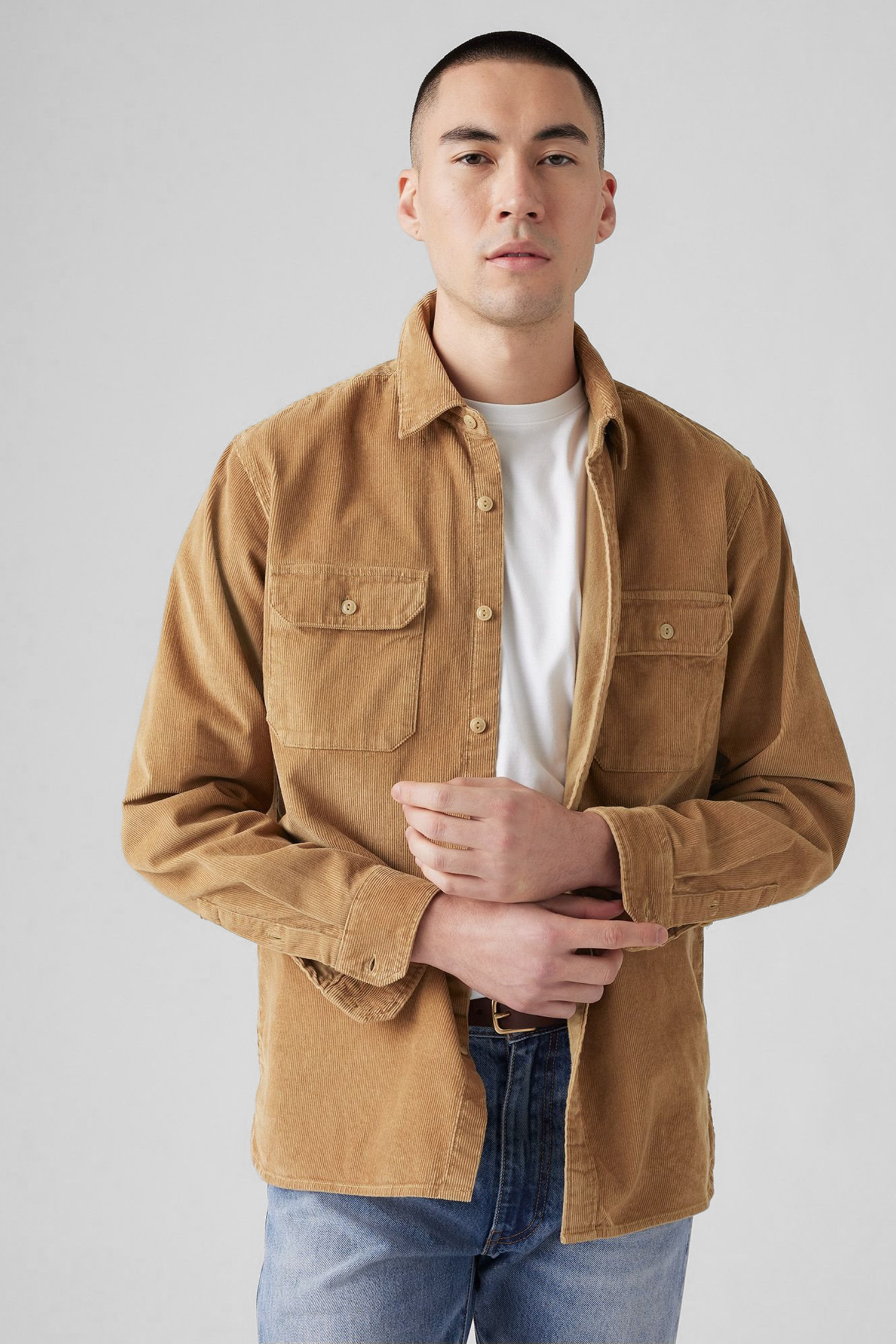 Мужская бежевая вельветовая рубашка Levi’s® 19573;0229