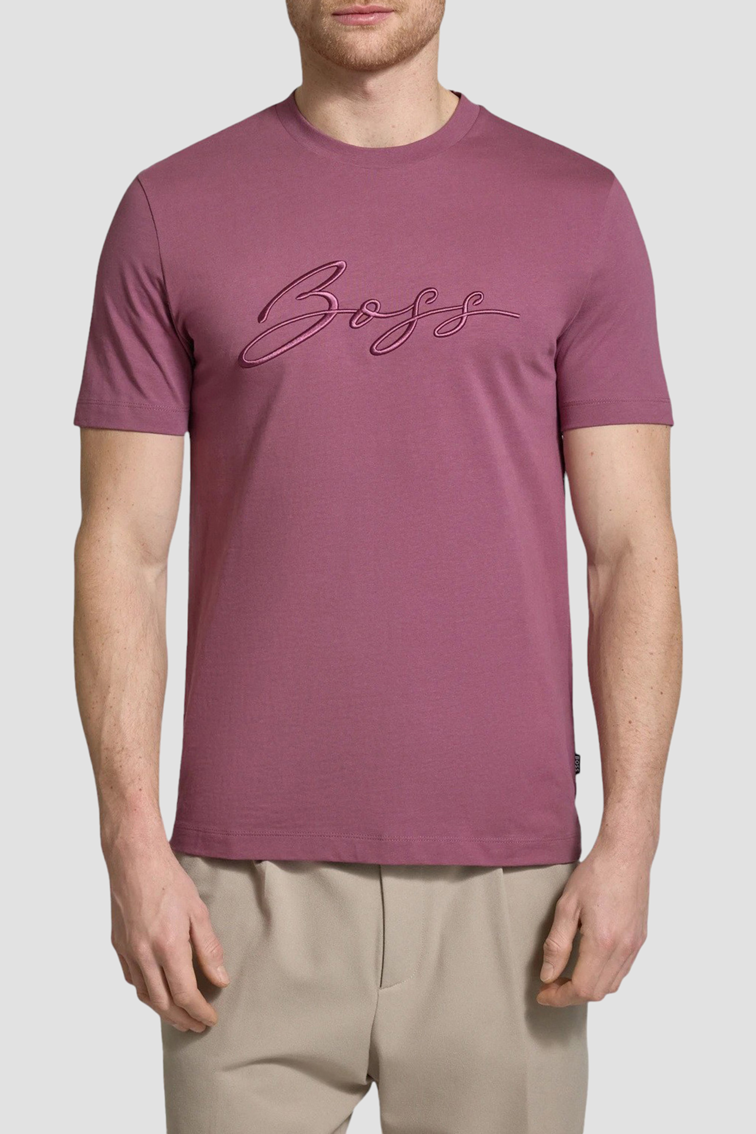 Мужская розовая футболка BOSS 50531309;524