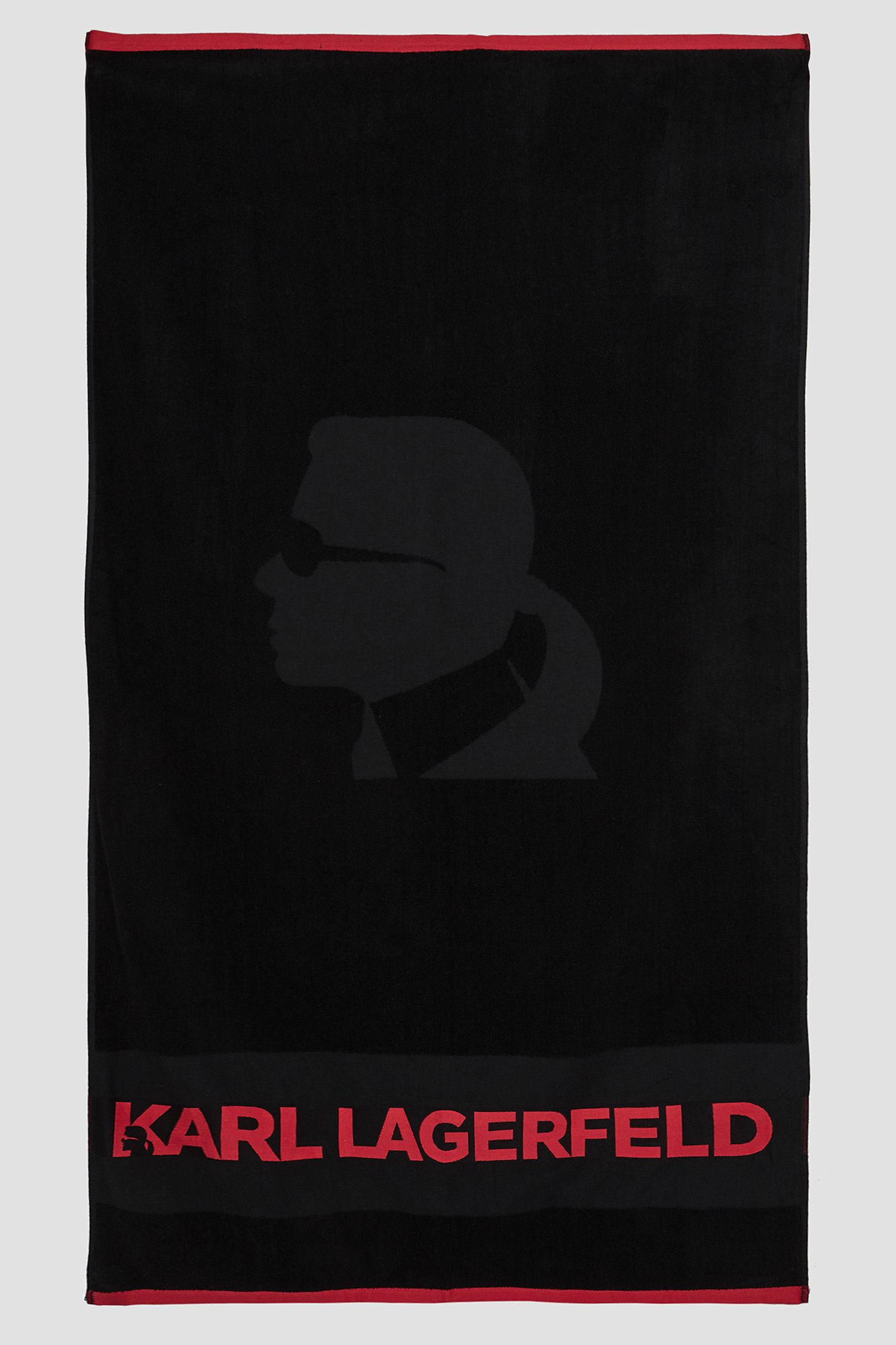 Чорний пляжний рушник Karl Lagerfeld KL20TW01;BLACK