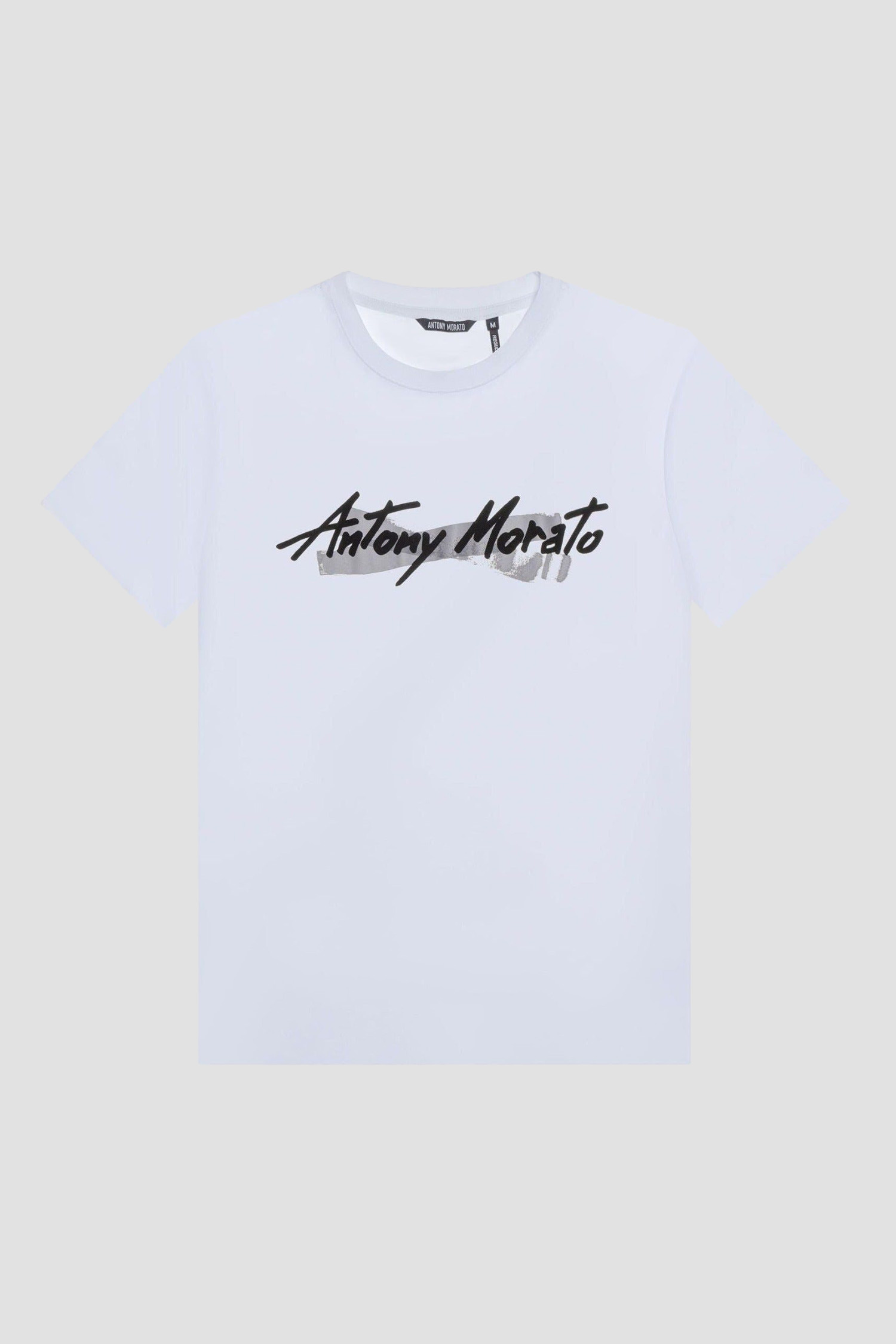 Мужская белая футболка Antony Morato MMKS02321.FA100240;1011