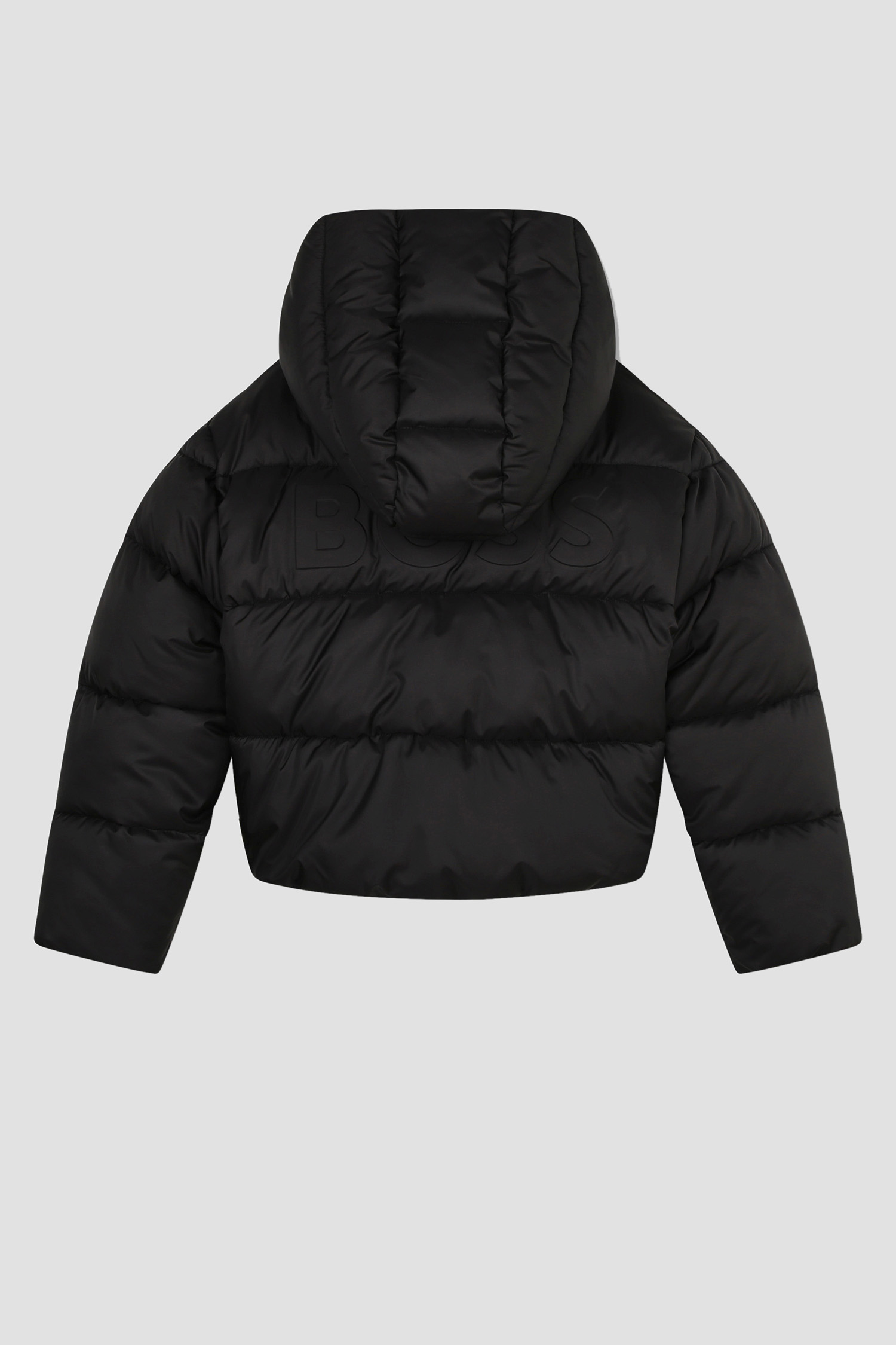 Детская черная куртка BOSS kids J16182;09B