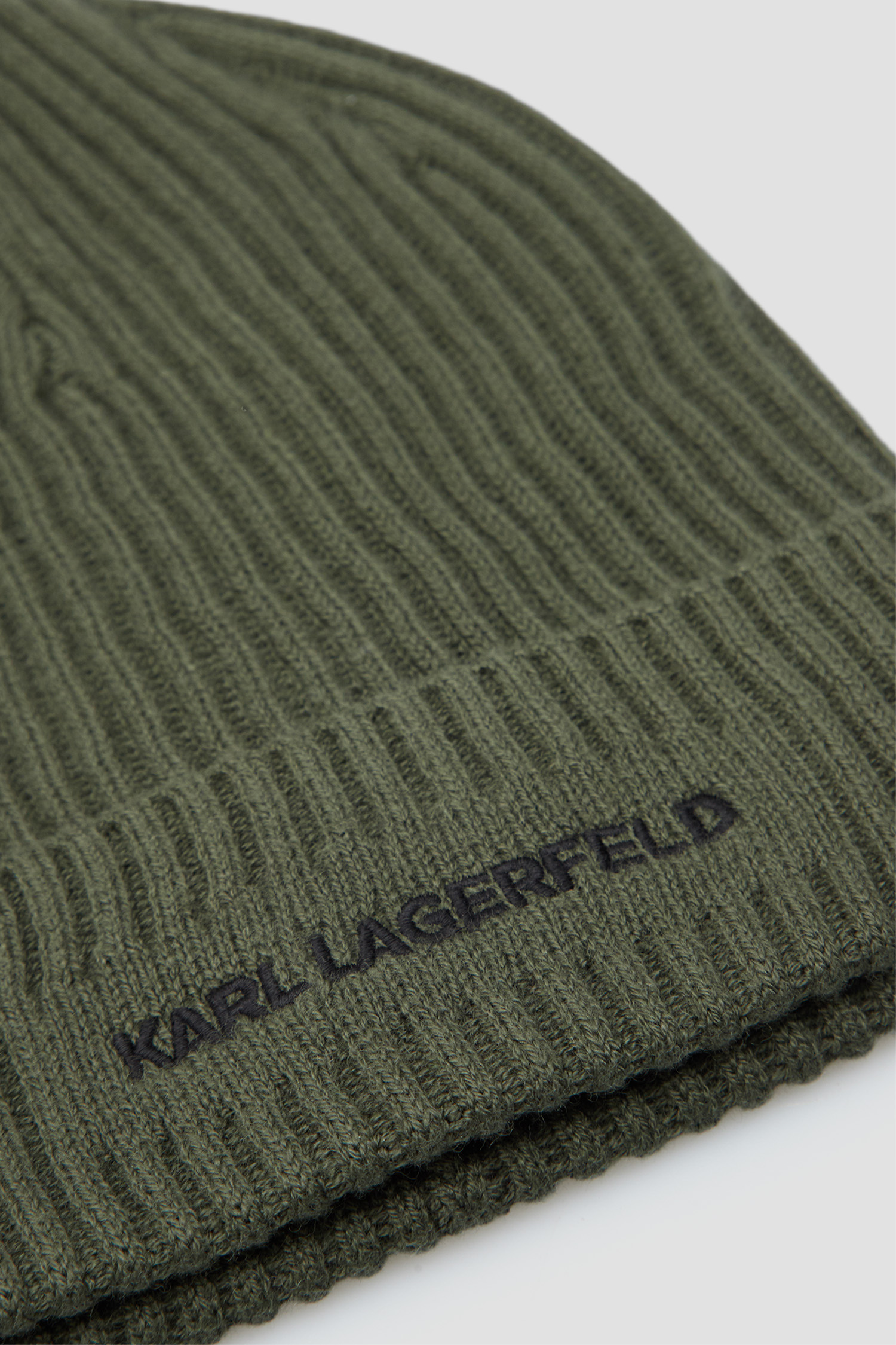 Чоловіча зелена вовняна шапка Karl Lagerfeld 544305.805601;590