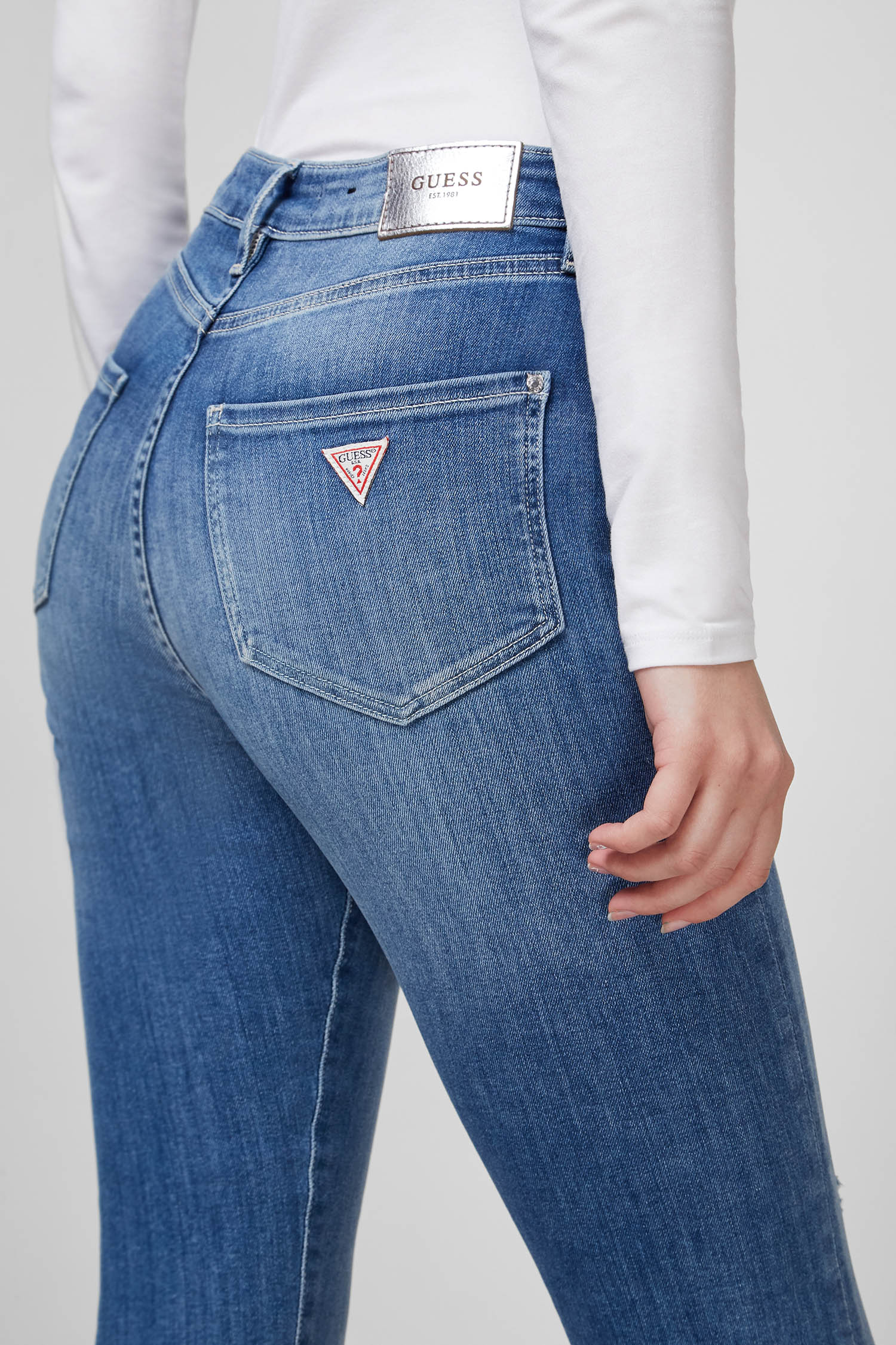 Женские синие джинсы Ultimate Skinny Guess W1RA94.D4C91;SSIS