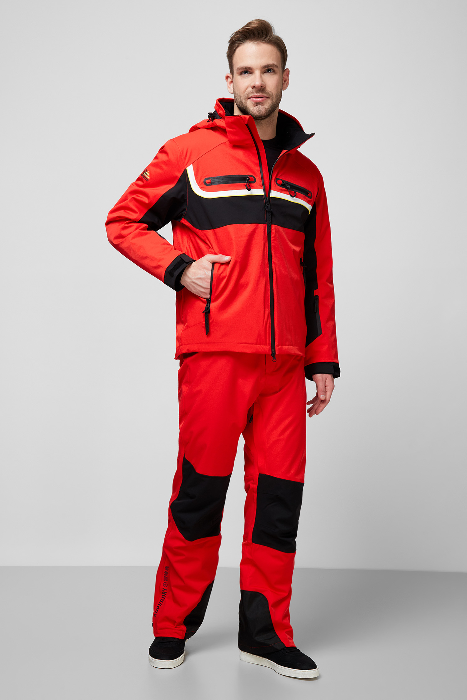 Мужская красная лыжная куртка SuperDry MS110030A;OMG