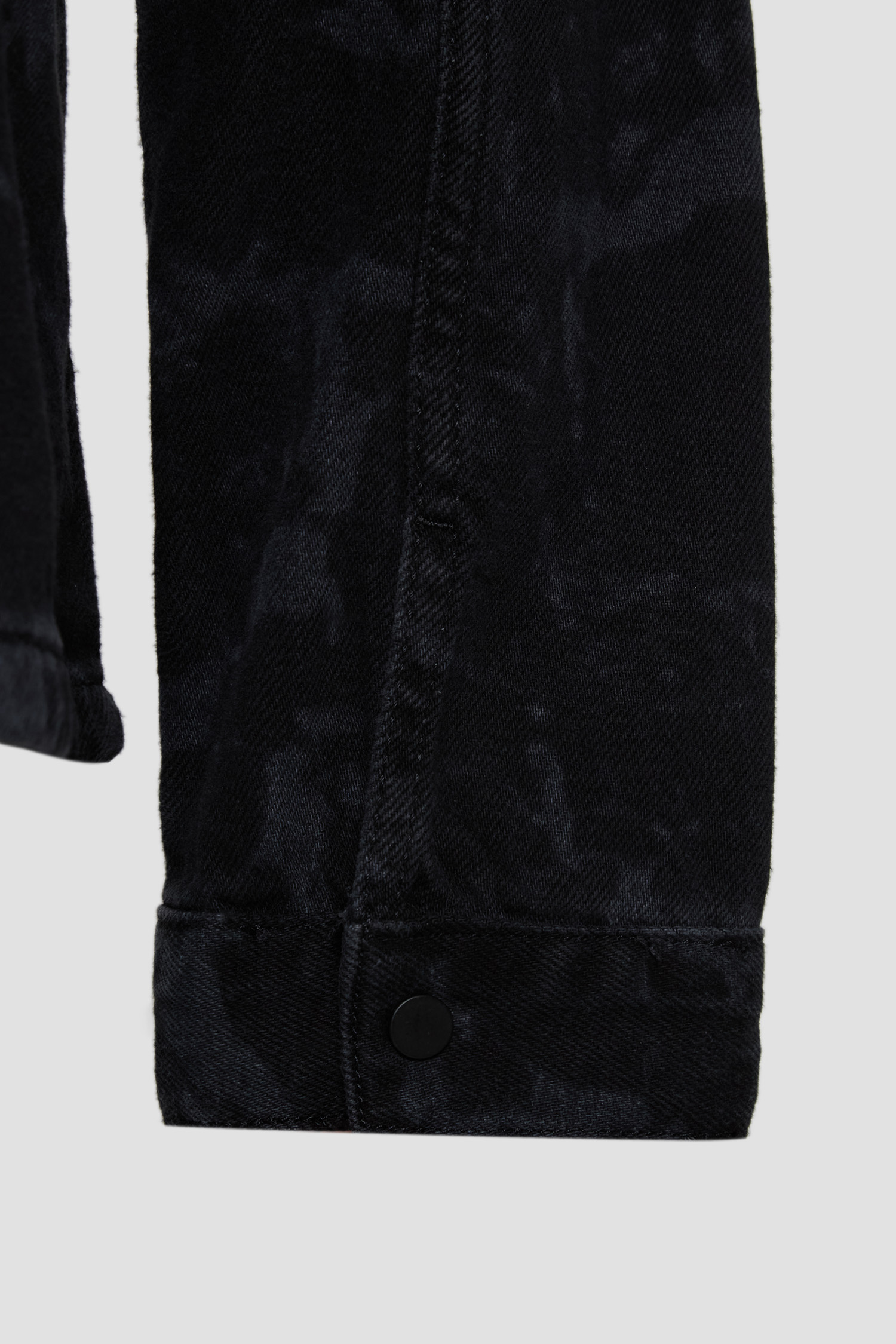 Мужская черная джинсовая рубашка с узором Antony Morato MMSL00763.FA700143;9000