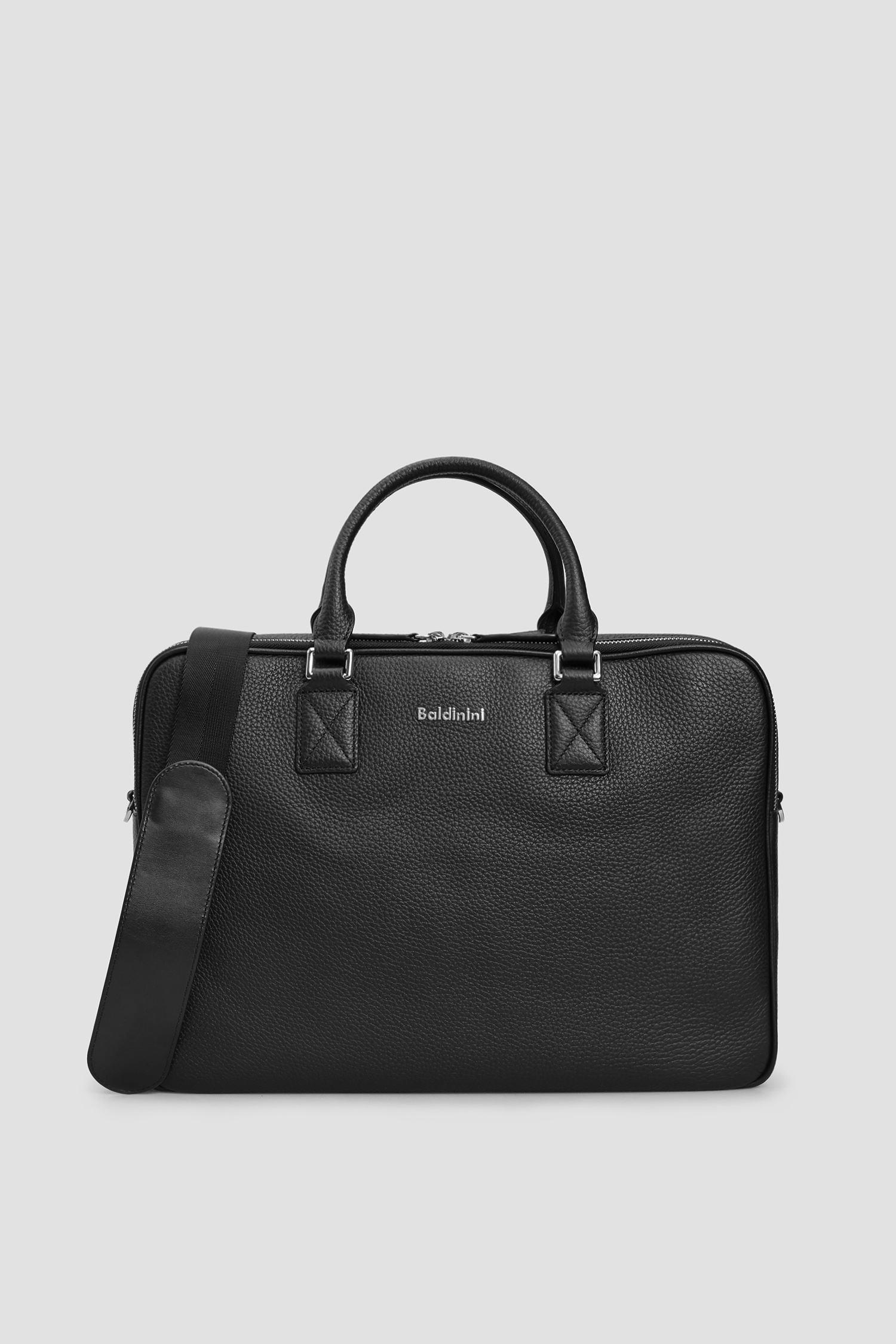 Мужская черная кожаная сумка для ноутбука Baldinini G4BPMG6Y0042;999
