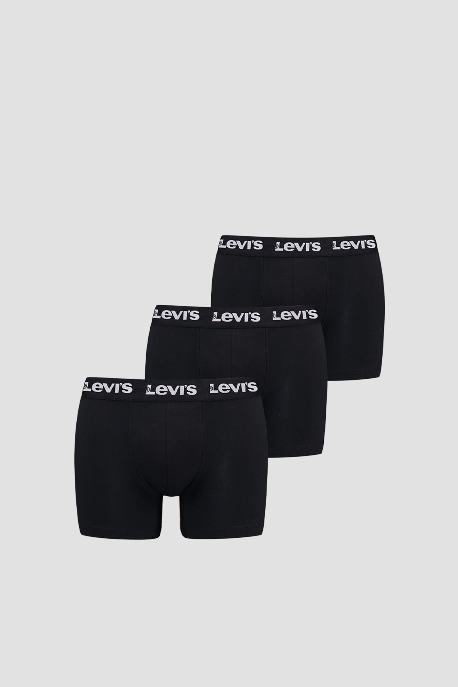 Мужские черные боксеры (3 шт) Levi’s® 701236673;001