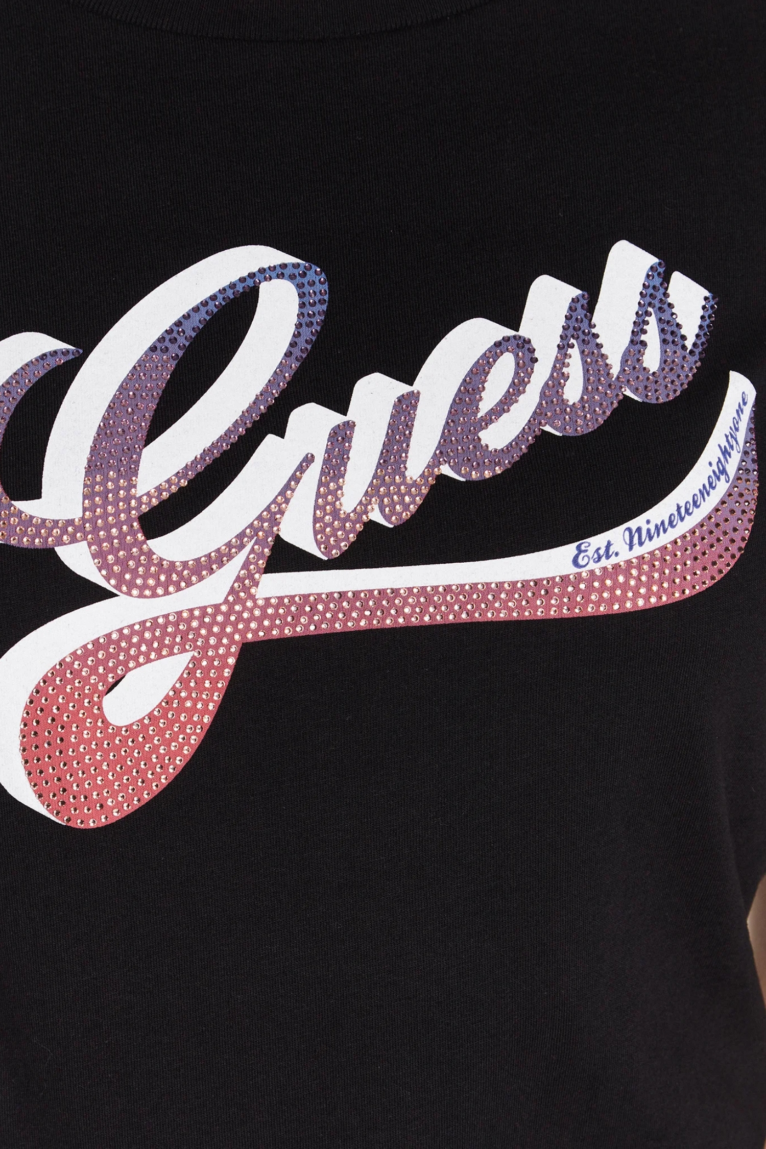 Жіноча чорна футболка Guess W3GI34.I3Z14;JBLK