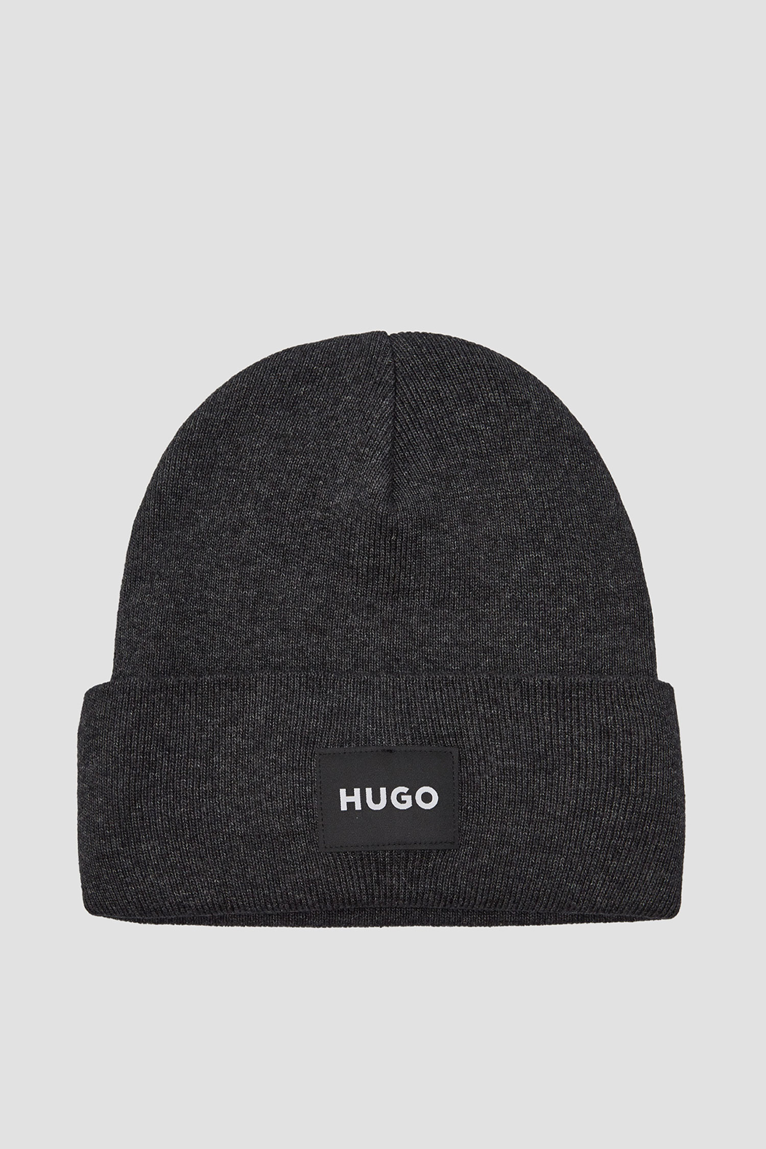 Чоловіча темно-сіра шапка HUGO 50496012;023