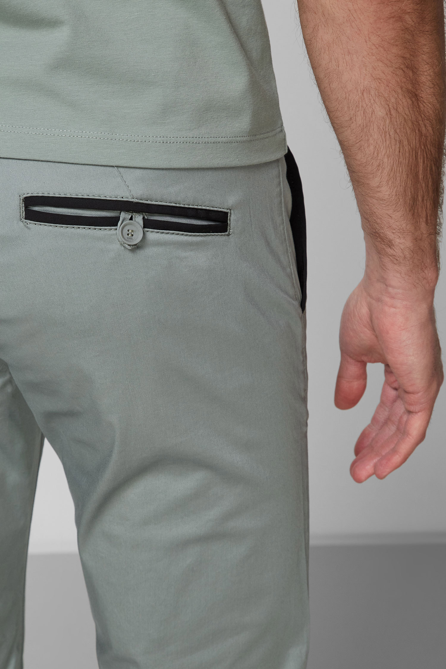 Мужские мятные чиносы Karl Lagerfeld 511801.255836;510