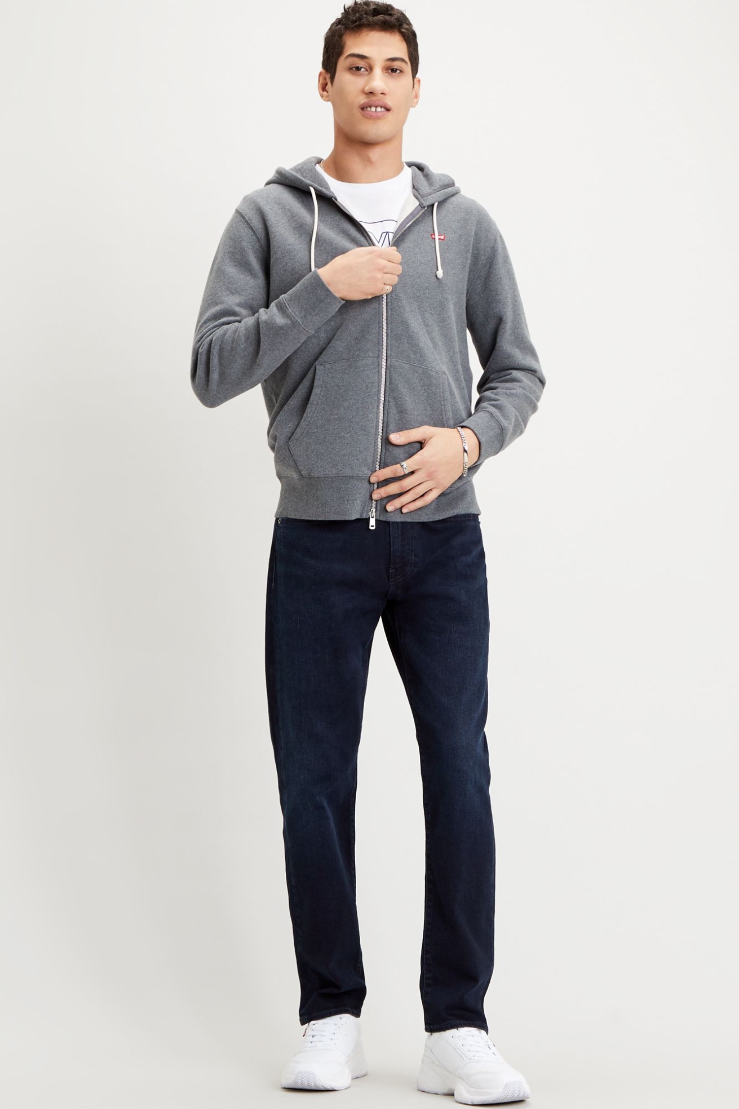 Мужская серая кофта на молнии Levi’s® 34584;0000