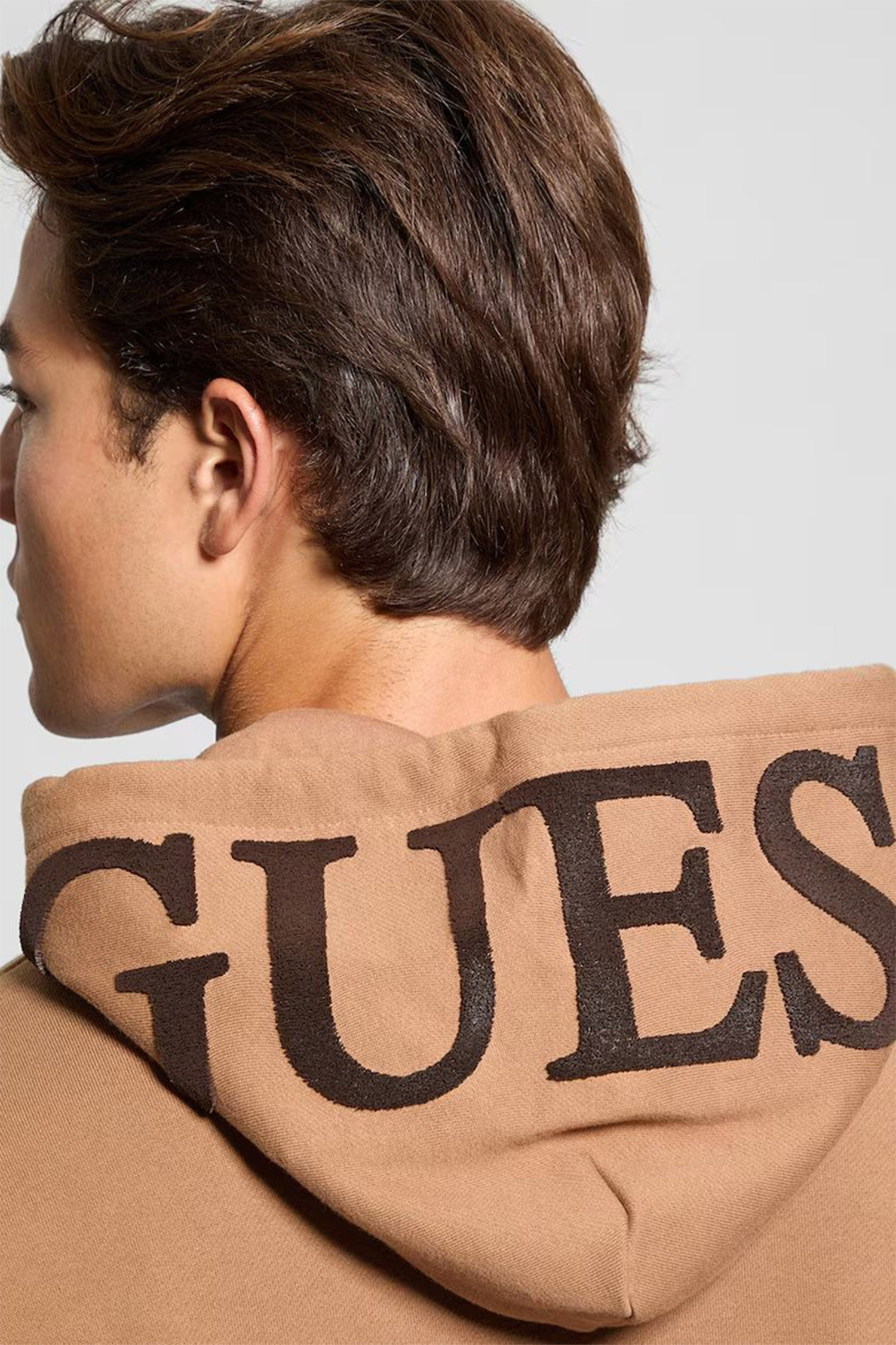 Мужское бежевое худи Guess M4BQ05.KBJ31;G1R4