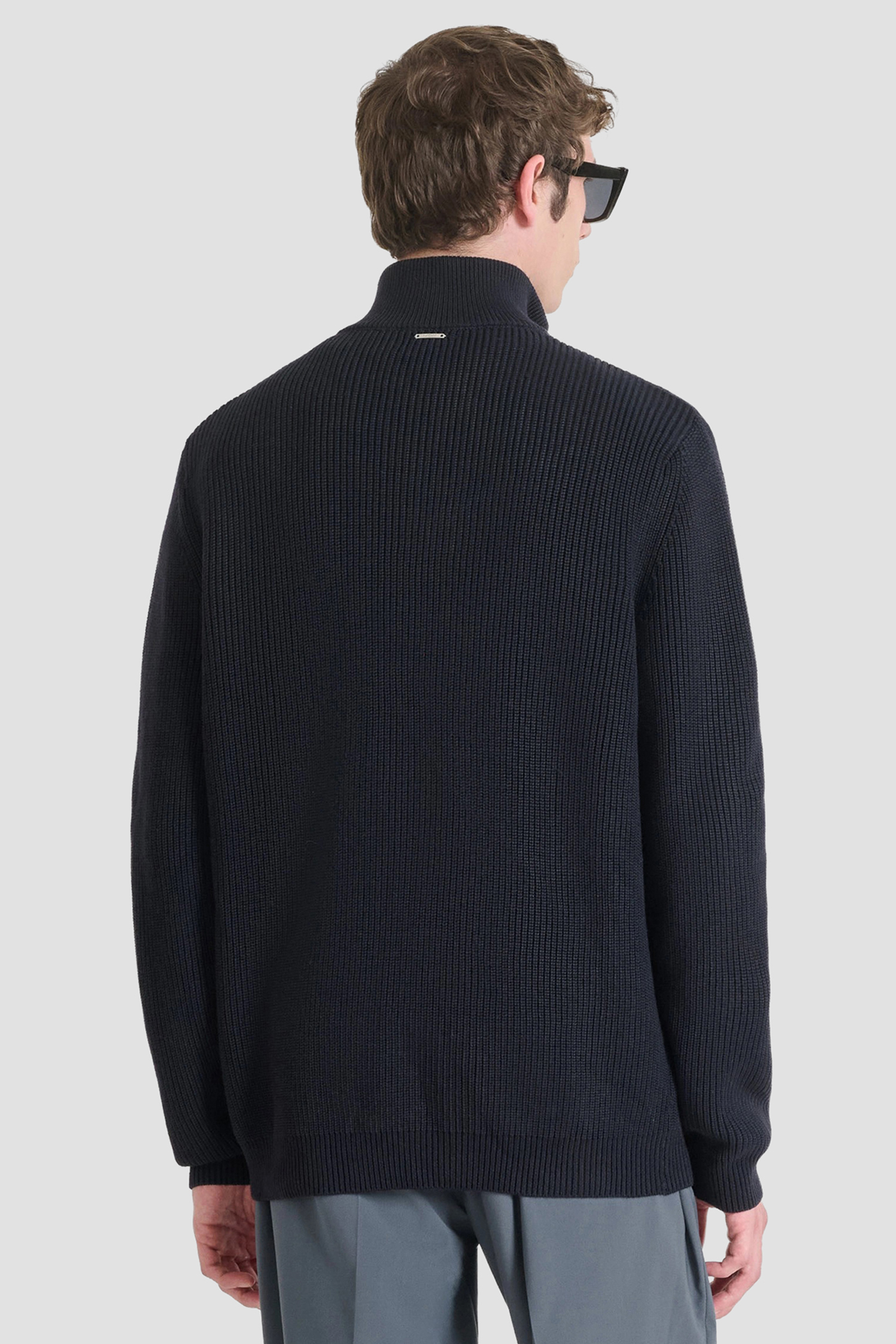 Мужская темно-синяя кофта Antony Morato MMSW01555.YA500083;7073