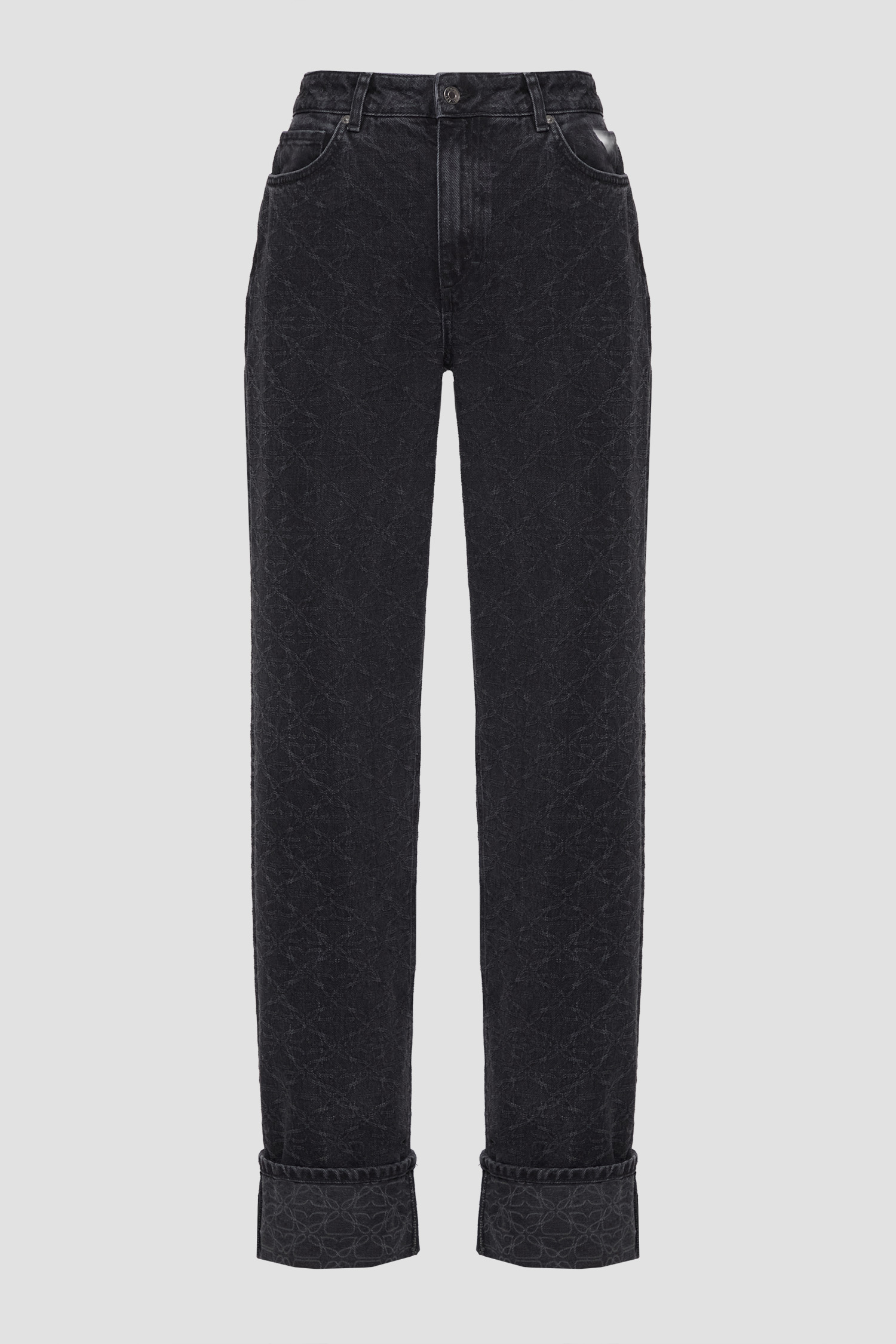 Женские черные джинсы с узором HUGO 50549510;015