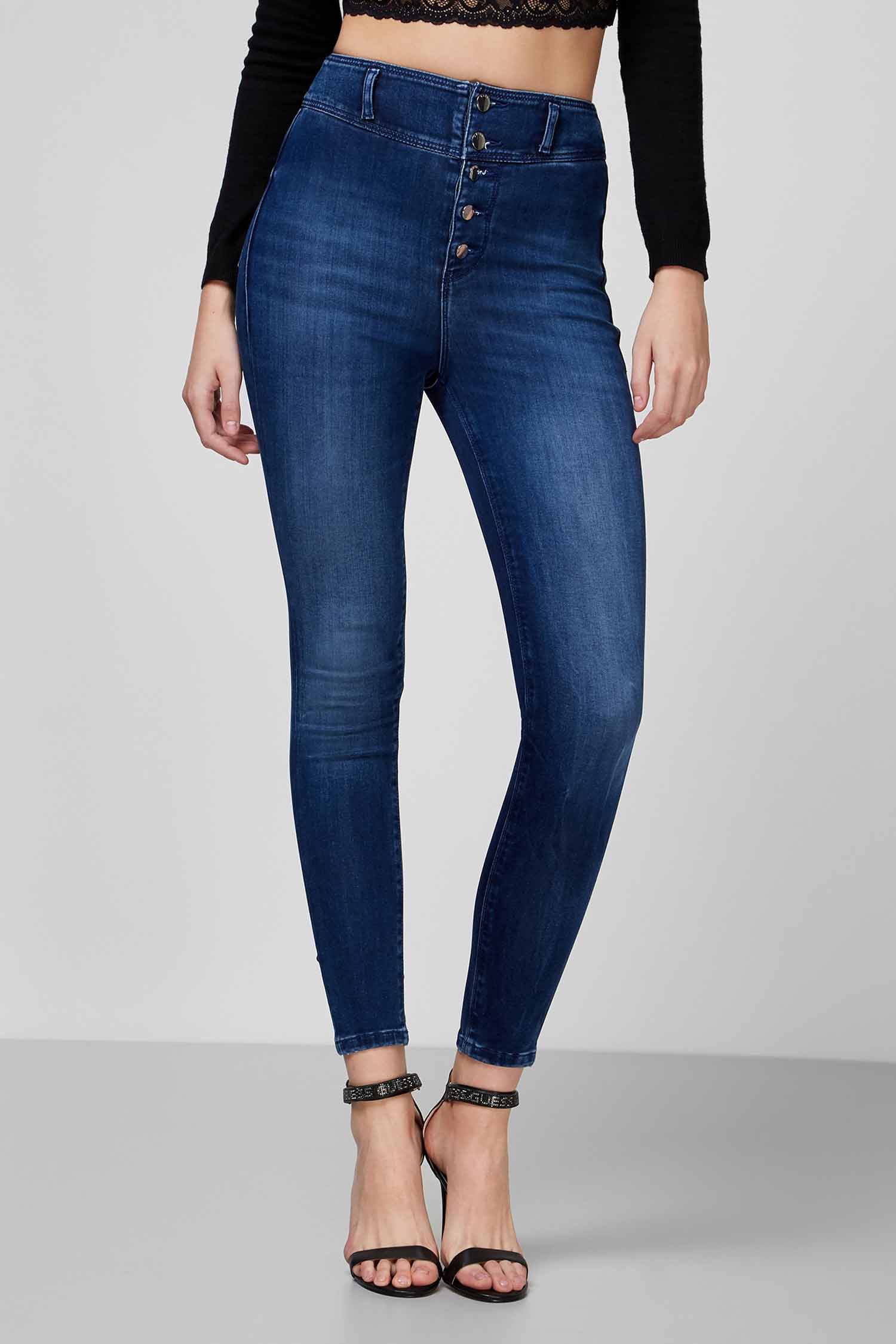 Жіночі темно-сині джинси Skinny Fit Conny Guess W0BA00.D4651;BLW1