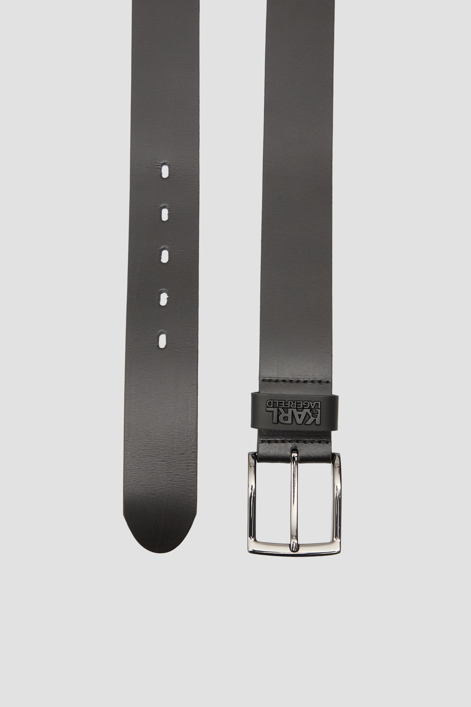 Чоловічий чорний шкіряний ремінь Karl Lagerfeld 553431.815300;990