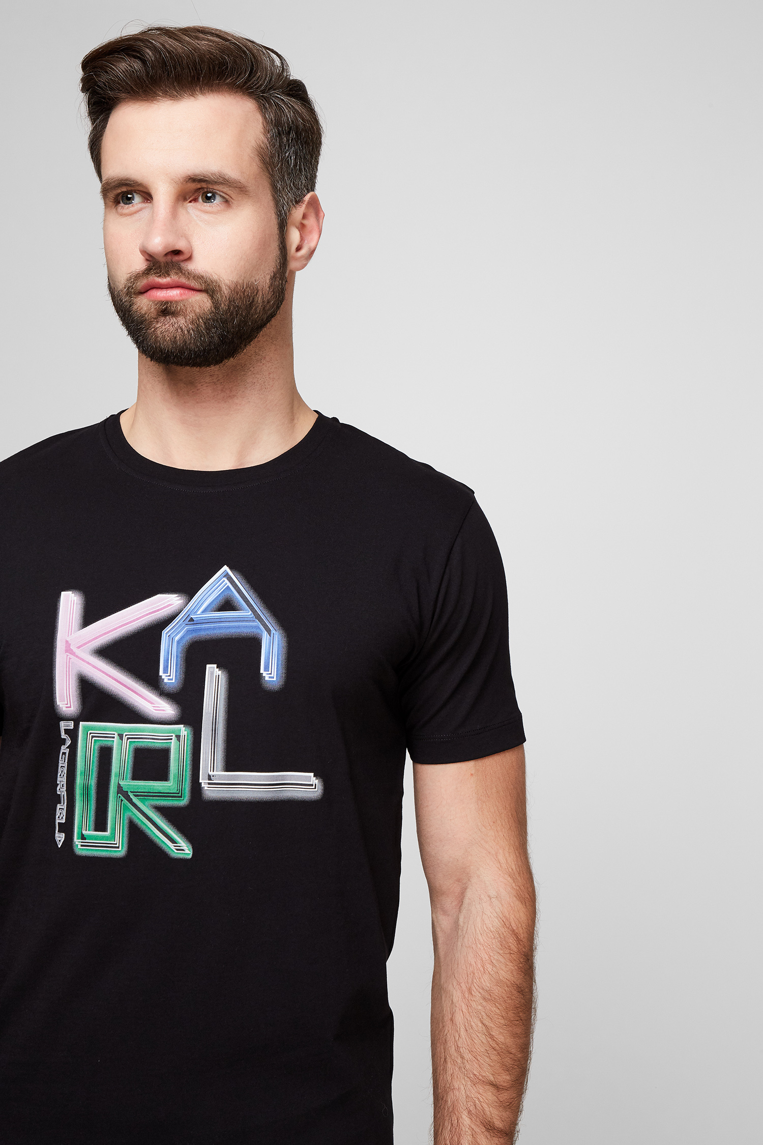Чоловіча чорна футболка Karl Lagerfeld 511240.755063;990
