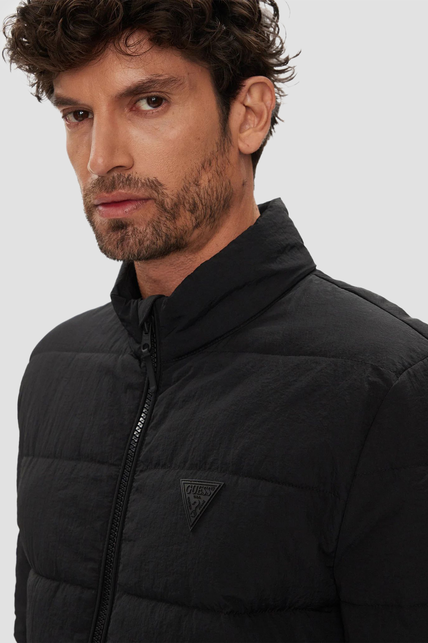 Мужская черная куртка Guess Z5YL09.WGTN0;JBLK