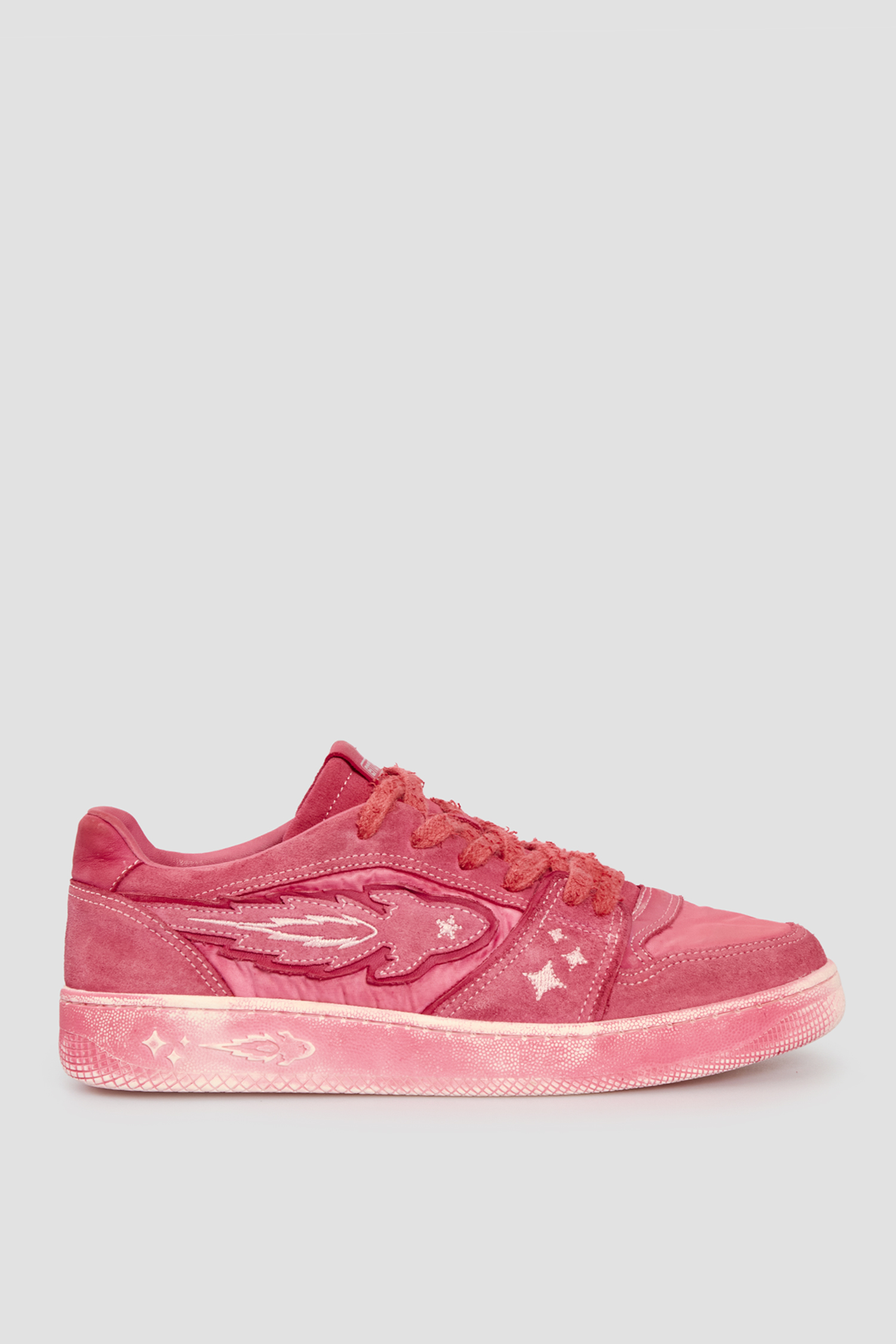 Женские розовые замшевые сникерсы ENTJPN BB5031PX081;00006