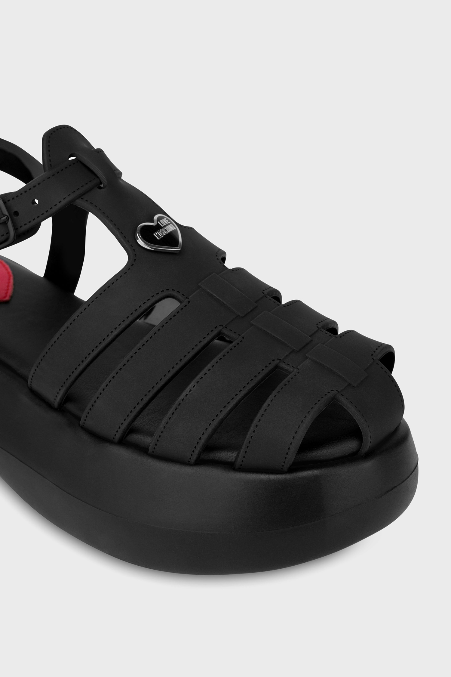 Жіночі чорні сандалі Moschino JA16247I0I.I38;000