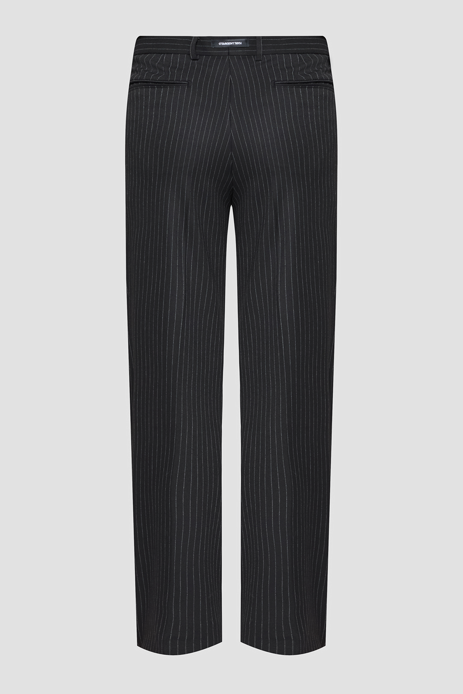 Чоловічі чорні брюки у смужку Karl Lagerfeld 553032.255081;991