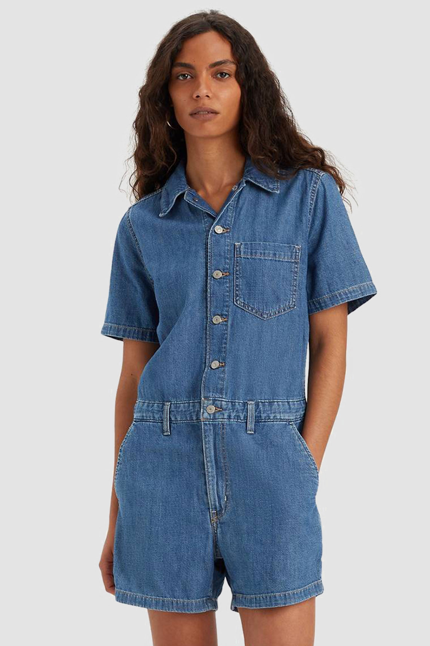 Жіночий синій джинсовий комбінезон Levi’s® A7449;0000
