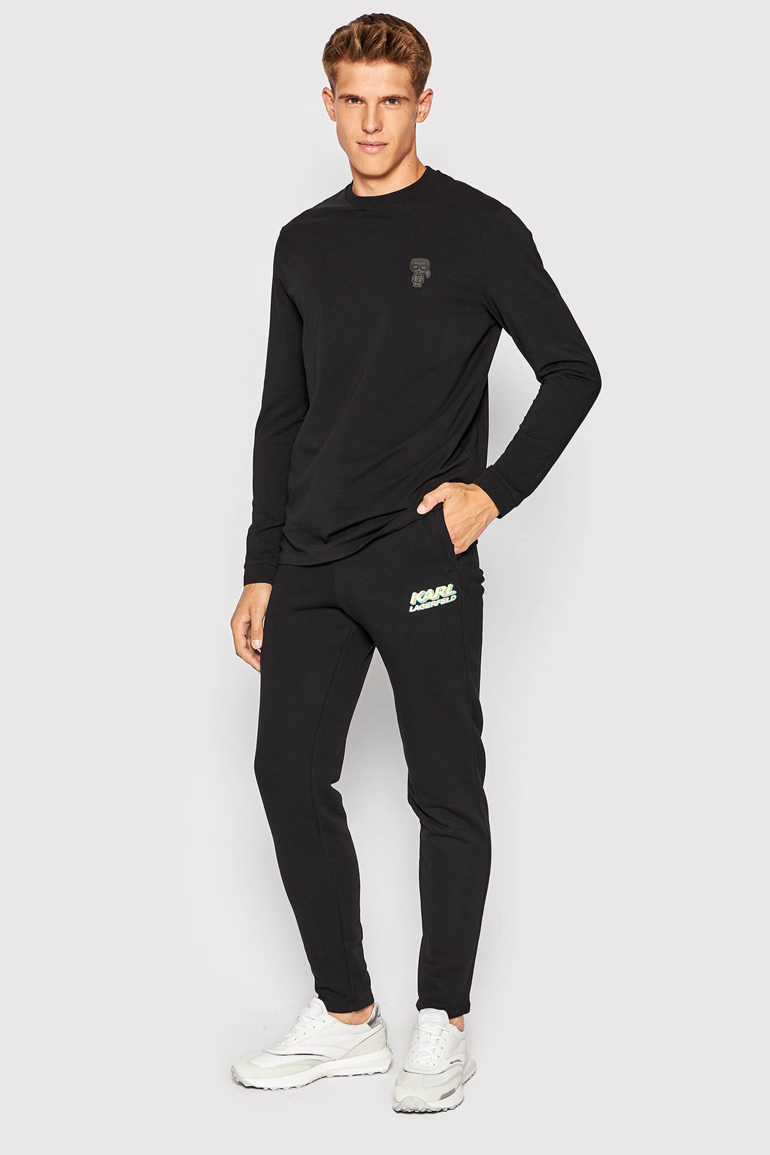 Мужские черные спортивные брюки Karl Lagerfeld 523910.705081;990