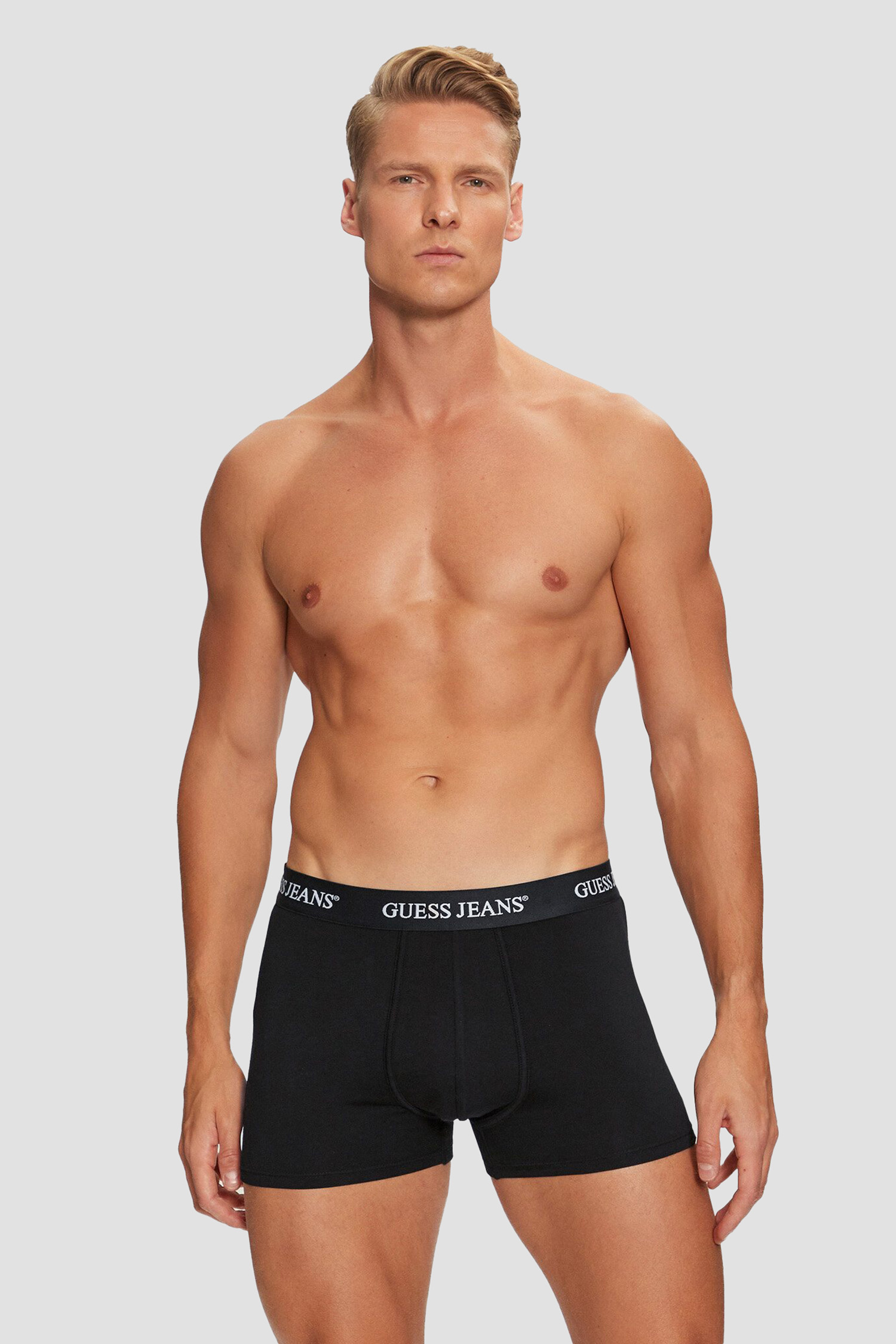 Мужские черные боксеры (3 шт) Guess Jeans M4BZ48.K6YW1;JBLK