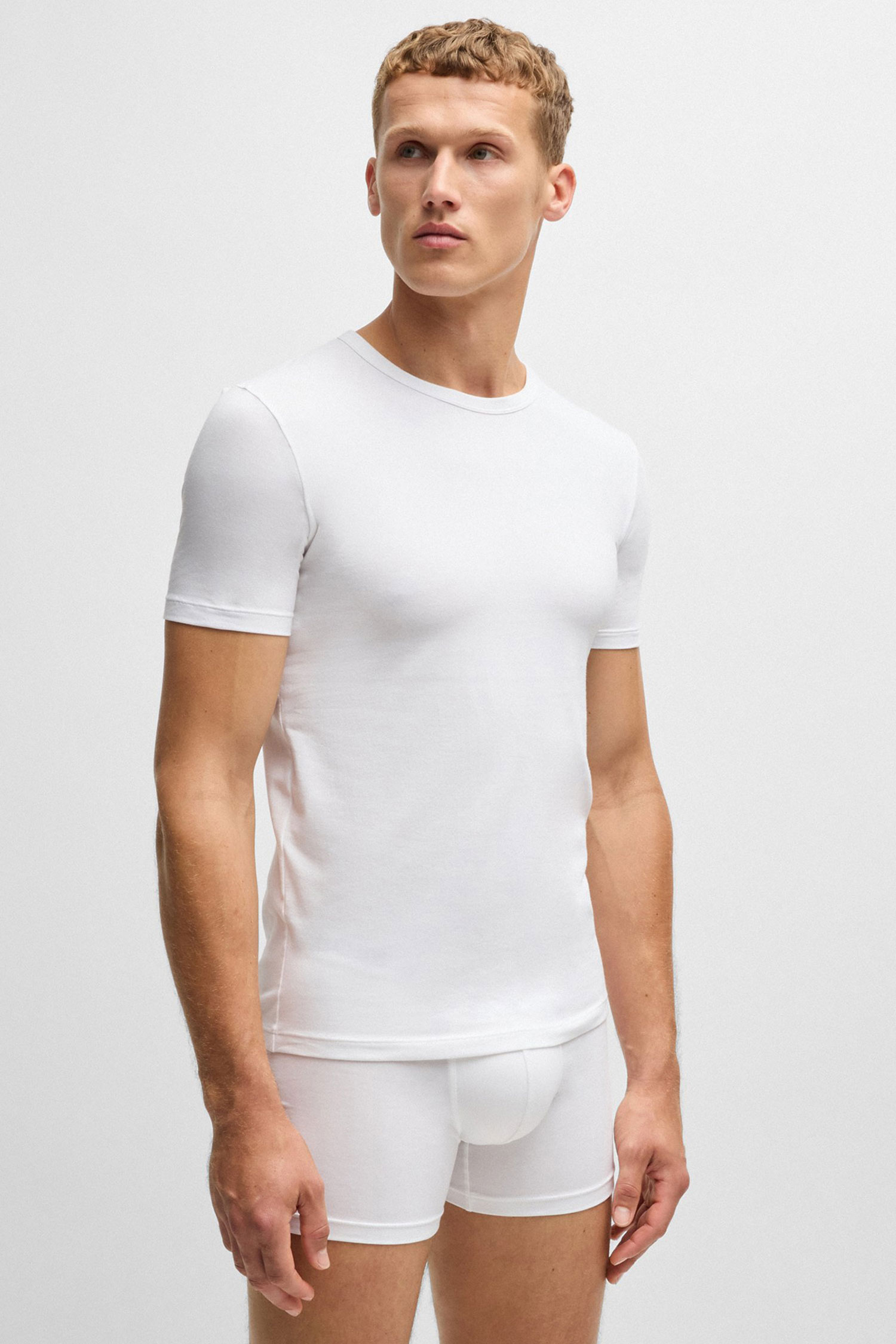 Мужская белая футболка (2 шт) BOSS 50475276;100