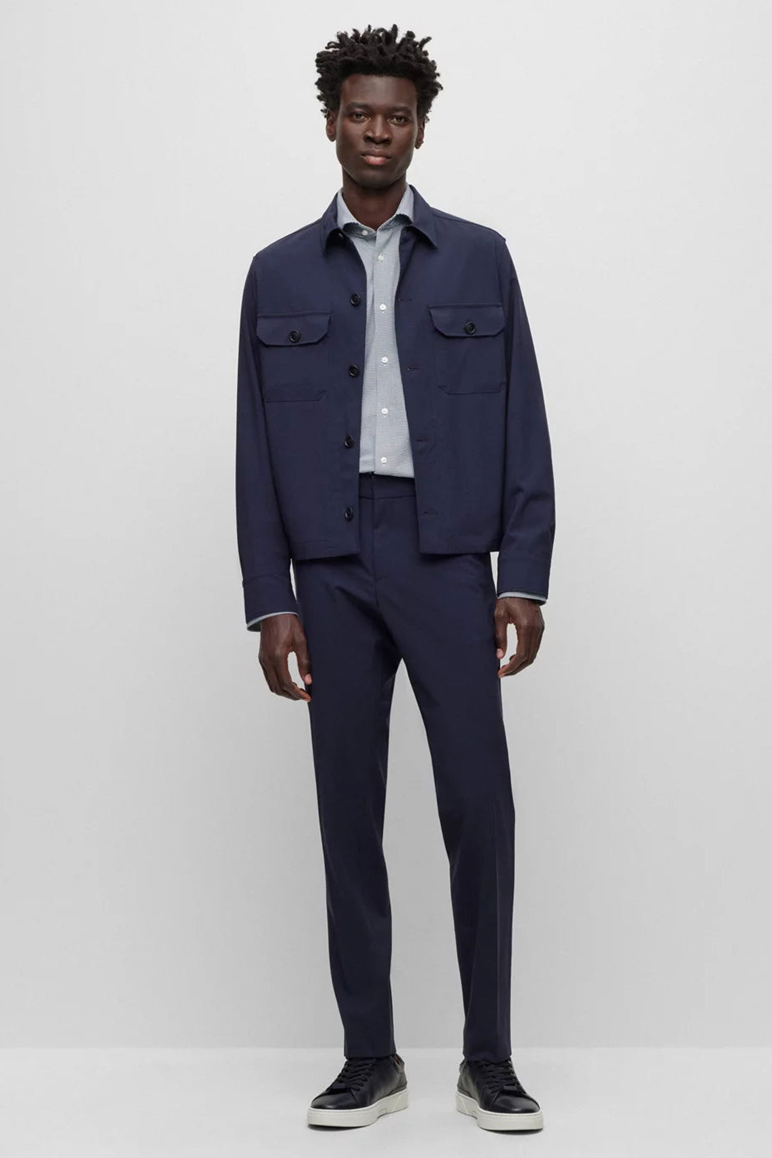 Мужская рубашка с узором BOSS 50503097;405