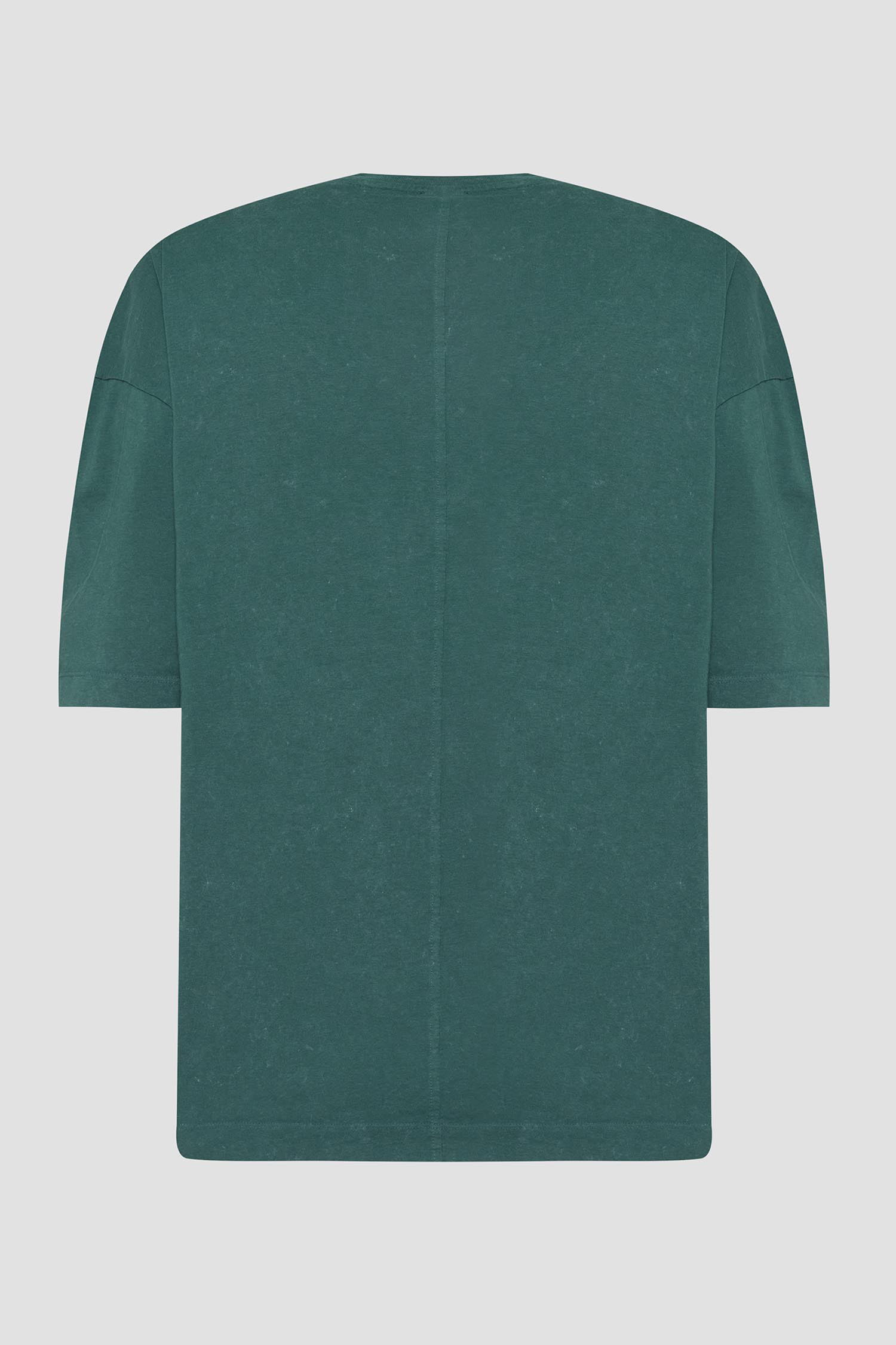 Мужская темно-зеленая футболка HUGO 50546369;385