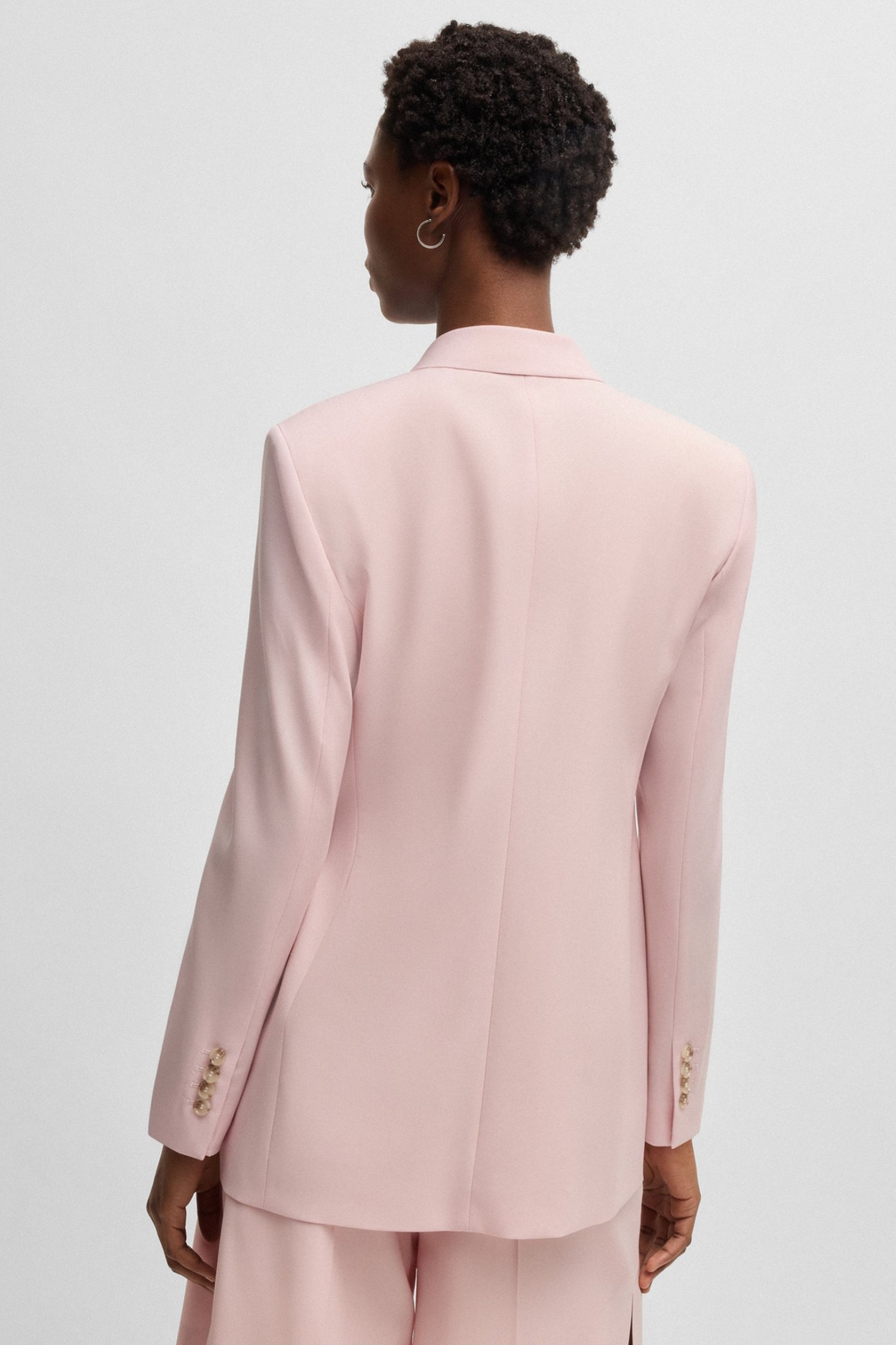 Жіночий рожевий вовняний жакет BOSS 50537509;685