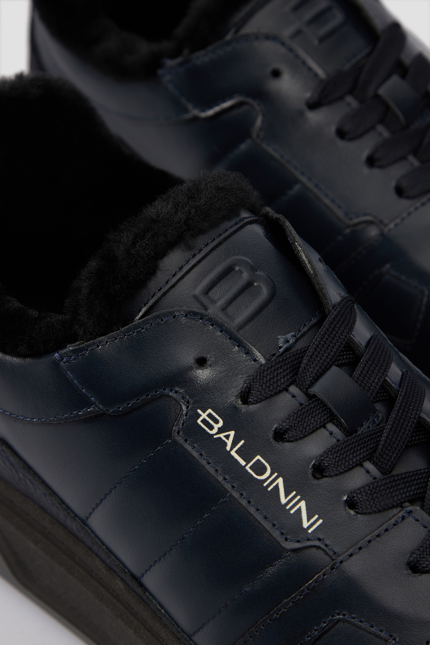 Чоловічі темно-сині шкіряні снікерси BALDININI U5B822A1VITE;1500