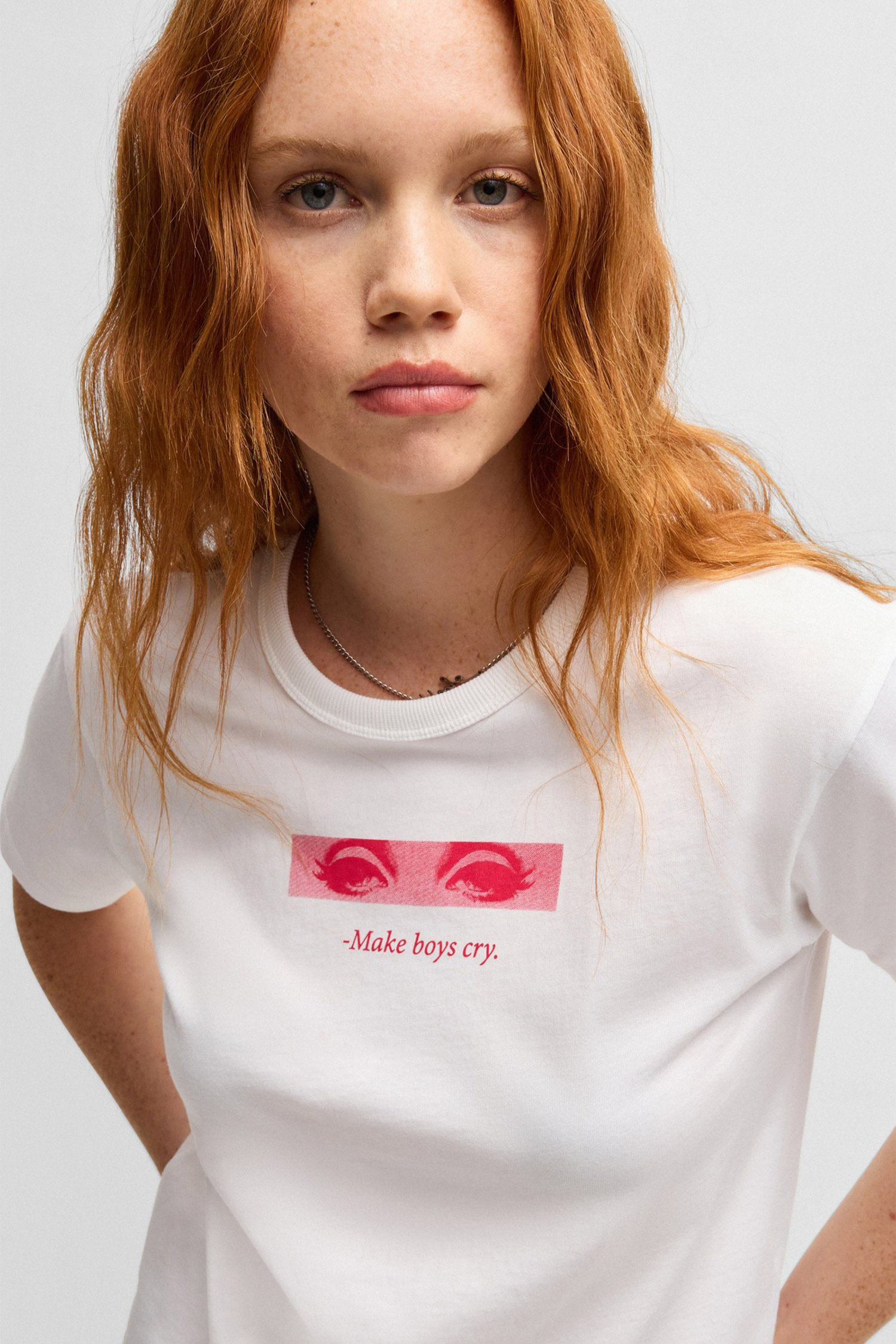 Женская белая футболка HUGO 50534246;100