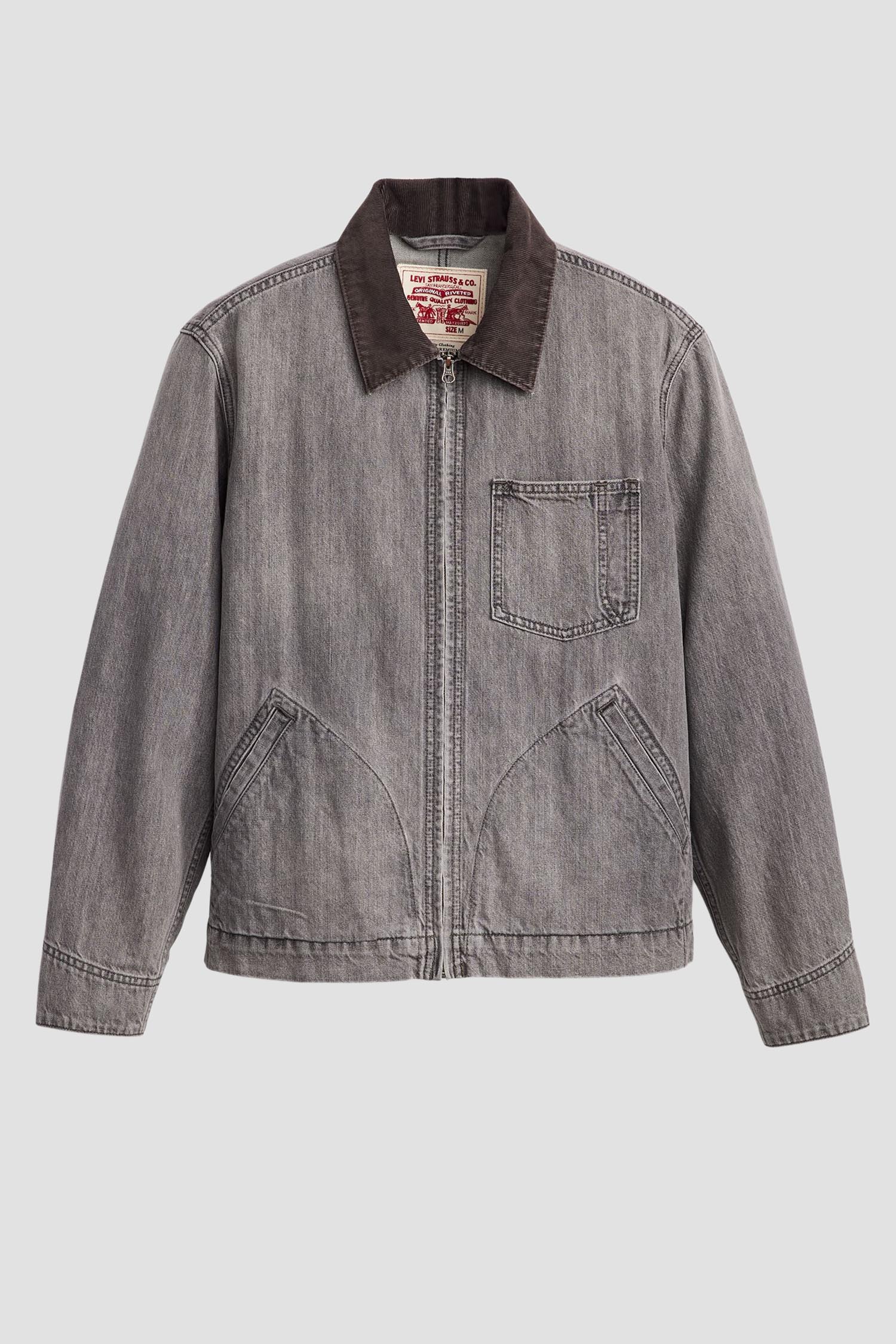 Мужская серая джинсовая куртка Levi’s® A8635;0000