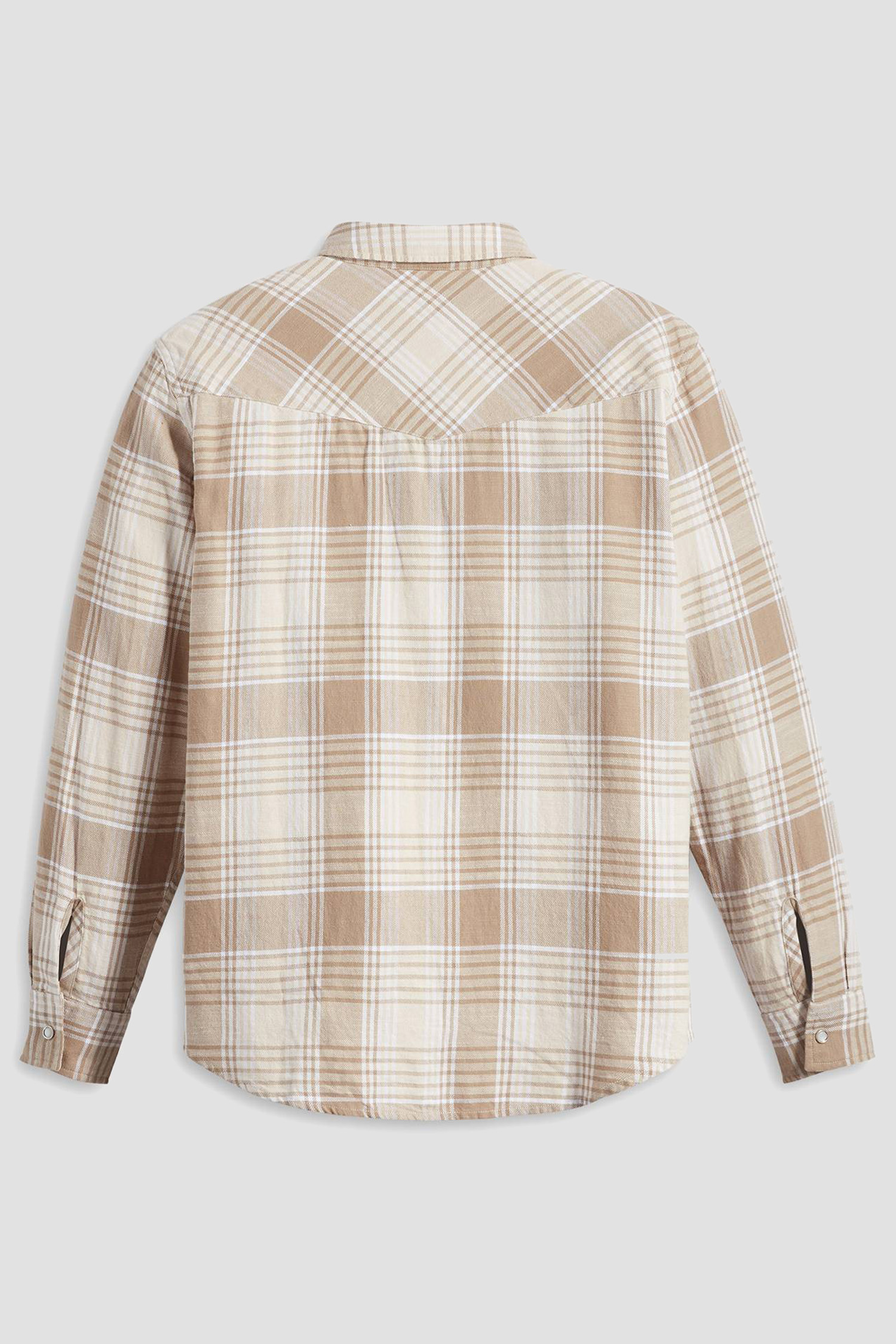 Мужская бежевая рубашка в клетку Levi’s® A1919;0028 — Ultrashop