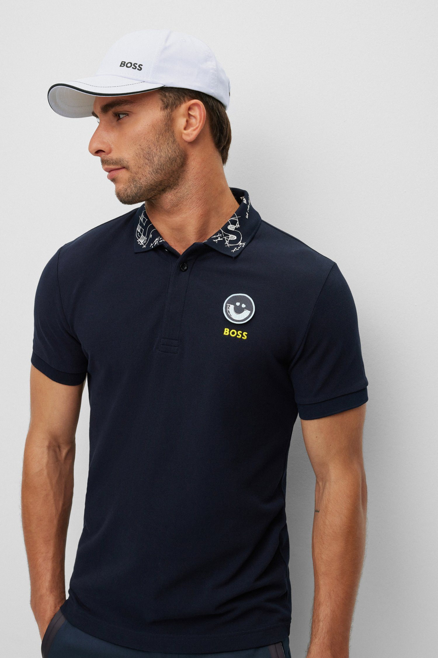 Чоловіча біла кепка BOSS 50468258;100