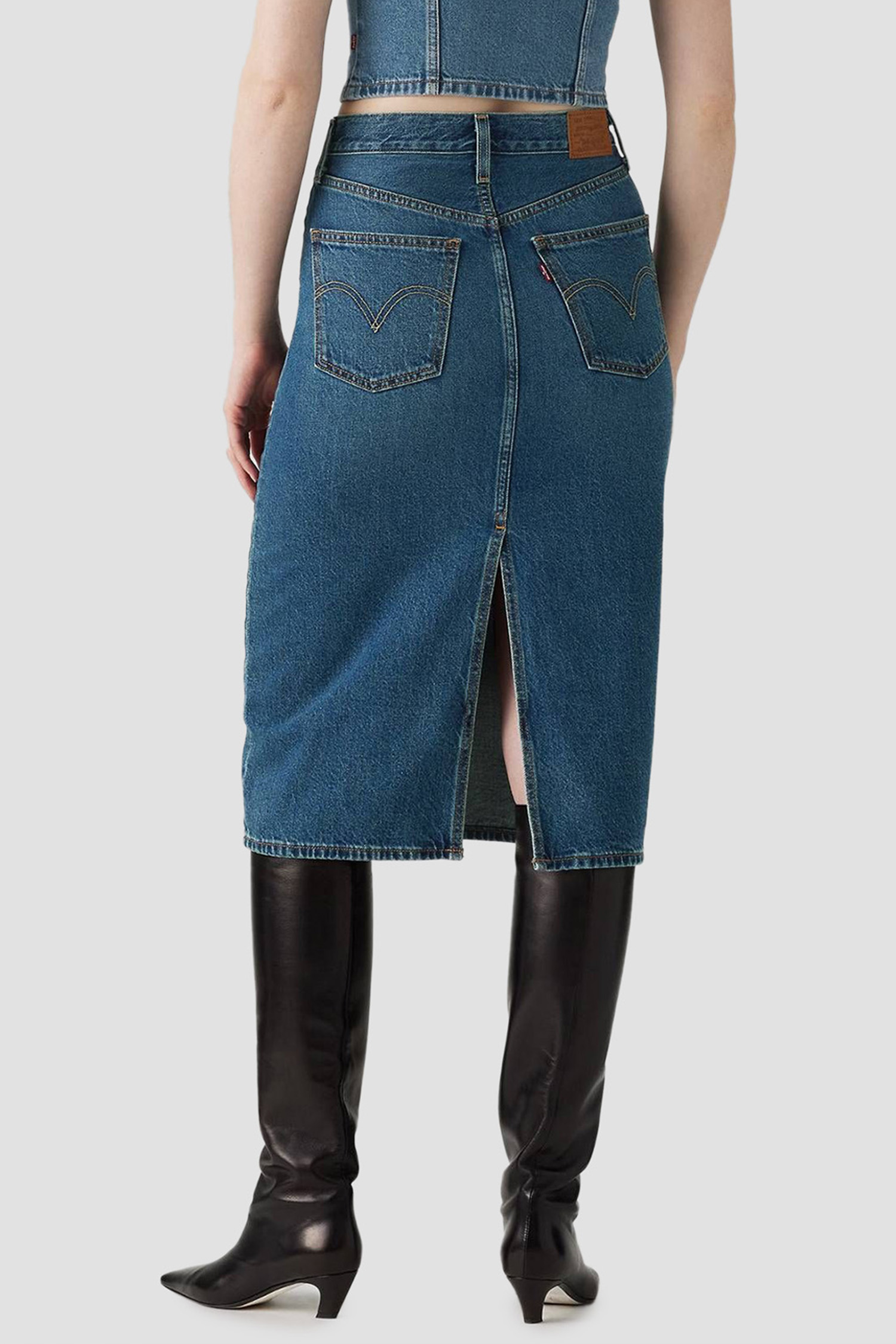Жіноча синя джинсова спідниця Levi’s® 001VH;0006