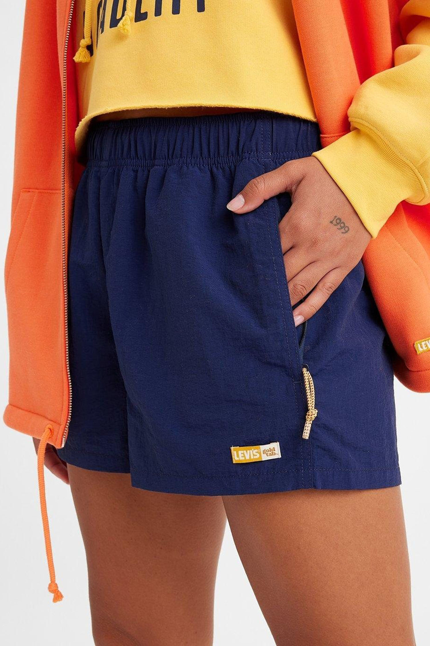 Женские темно-синие шорты Levi’s® A3749;0010