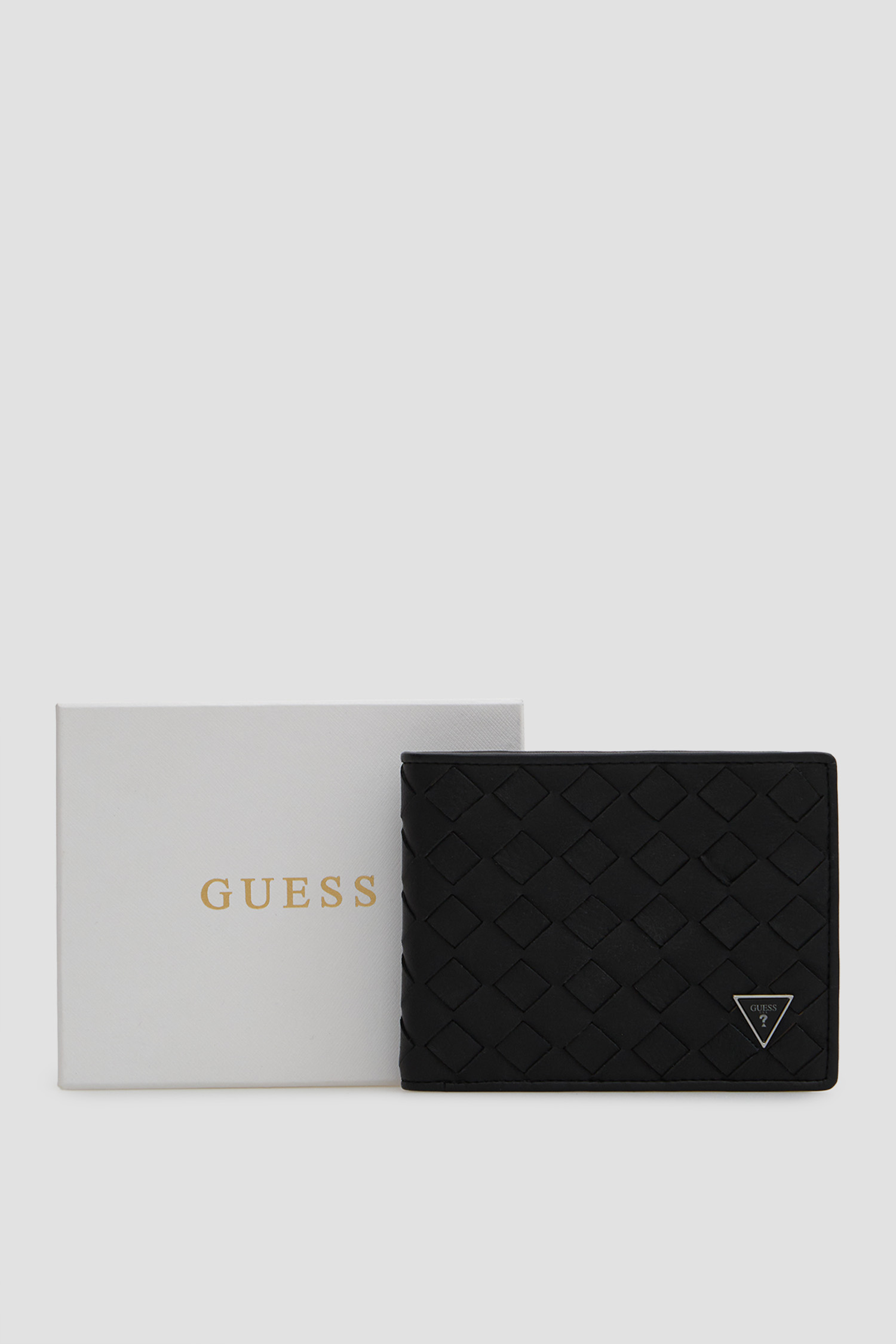 Мужской черный кошелек Guess SMTONA.LEA20;BLA